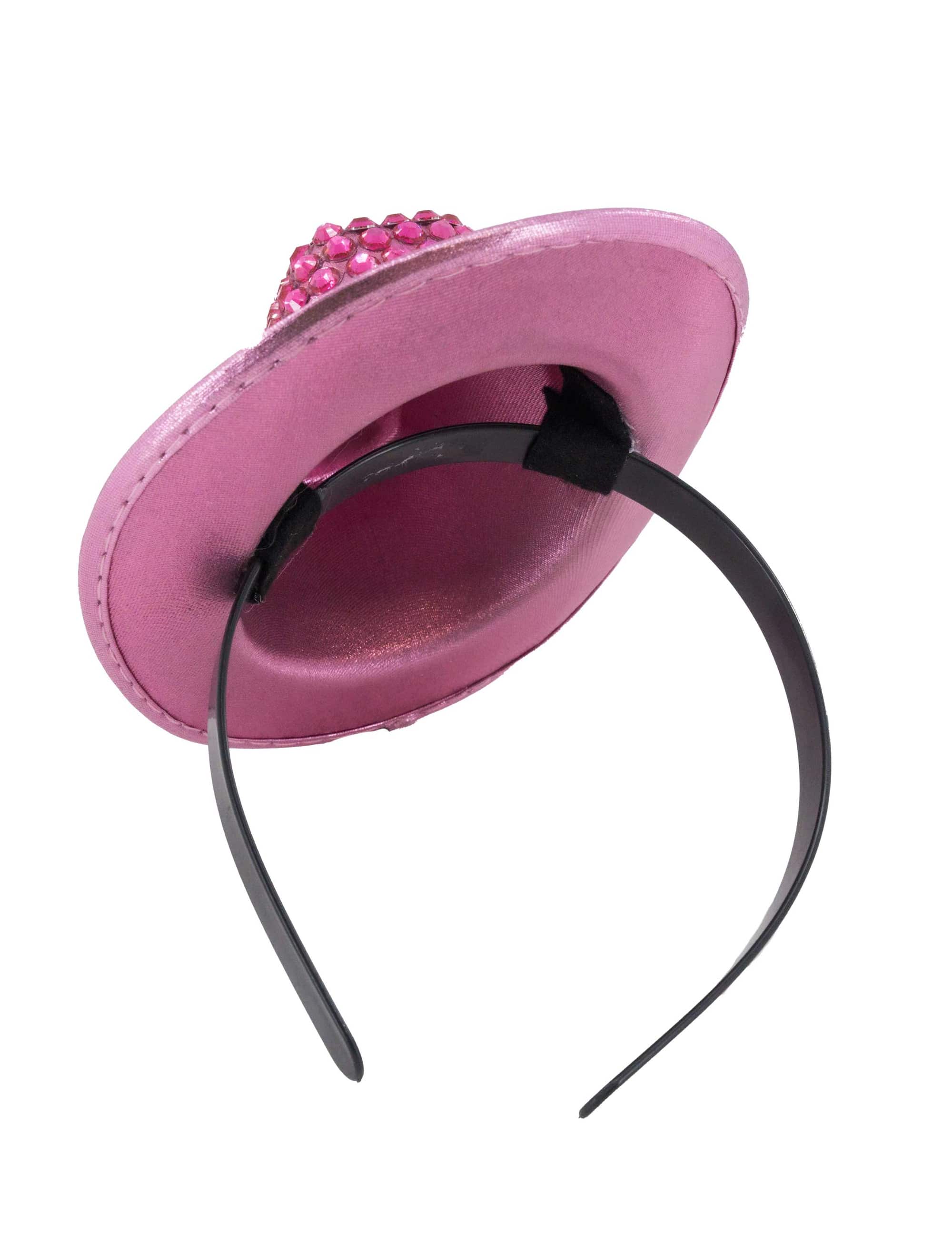 Haarreif Minihut Cowboy pink