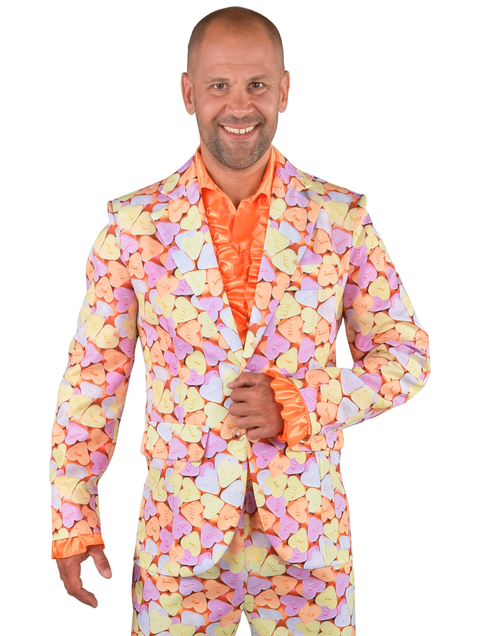 Sakko Candy Herzen bunt M