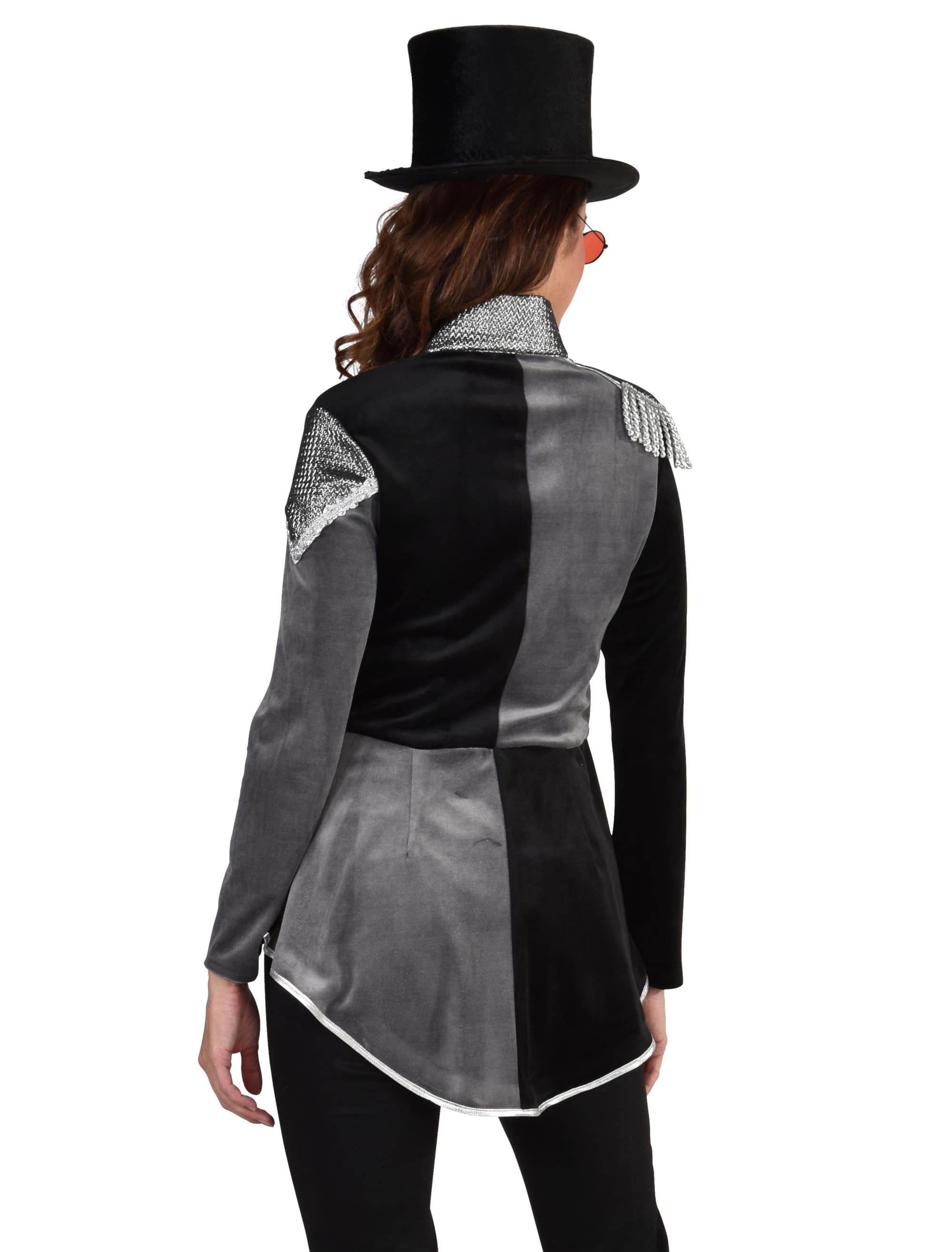 Frack Knochen Damen schwarz/schwarz L