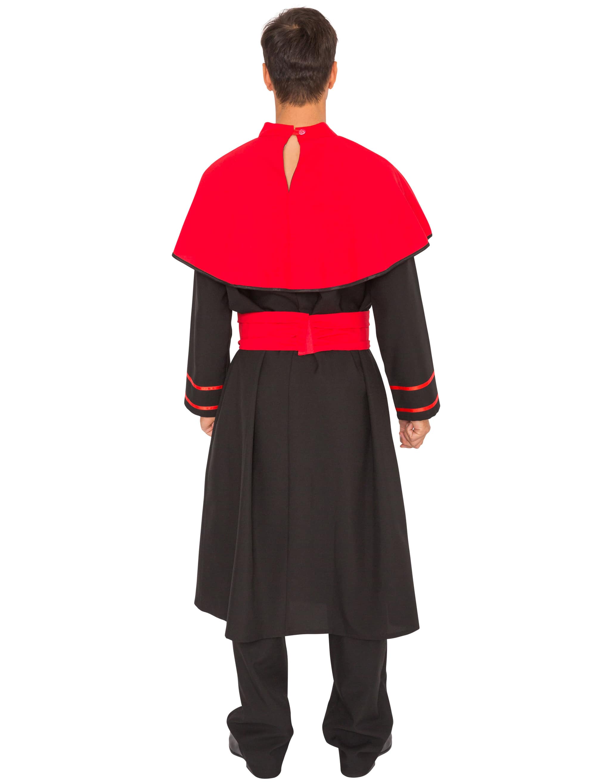 Gewand Bischof 2-tlg. Herren schwarz/rot S