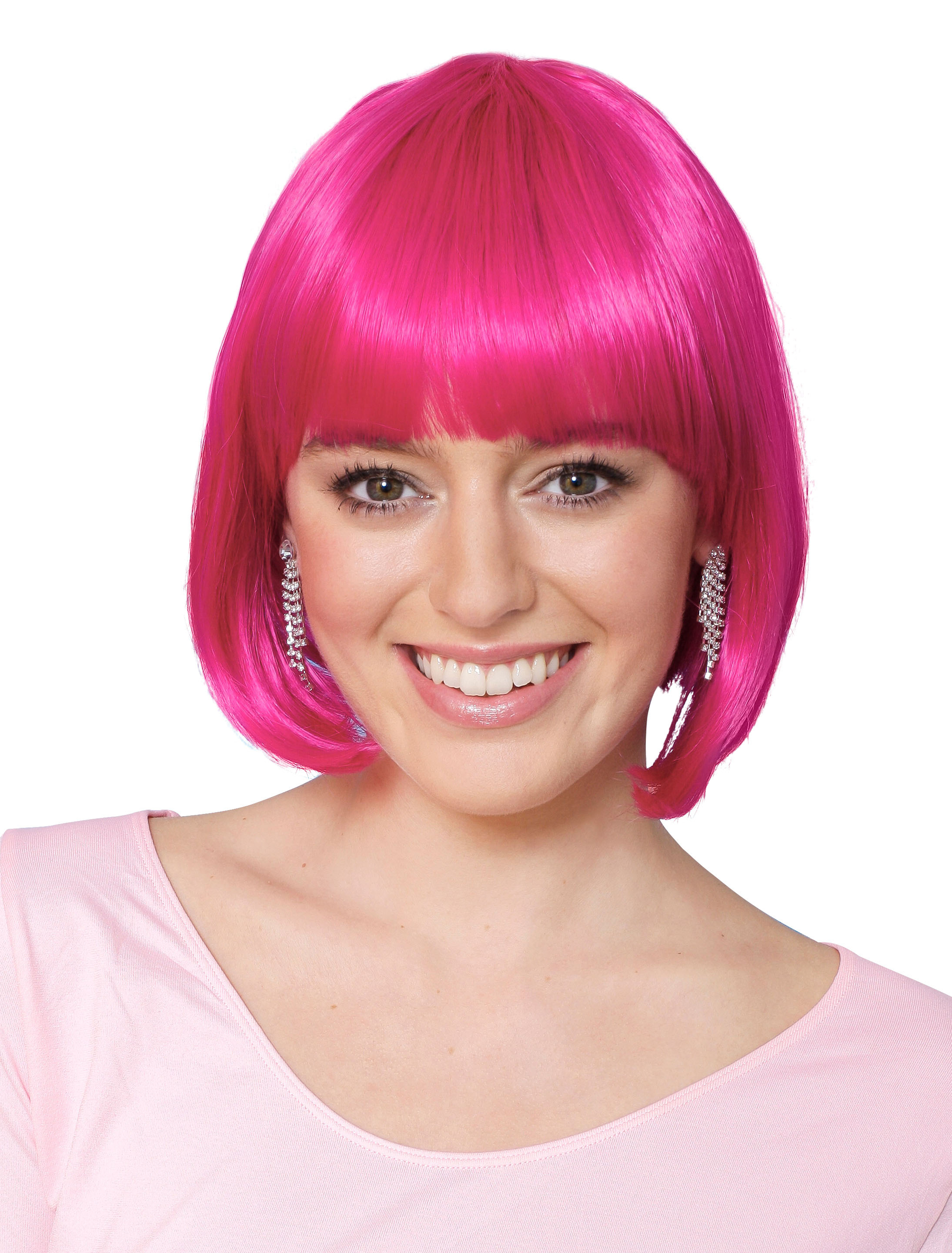 Perücke Pagenkopf fuchsia one size