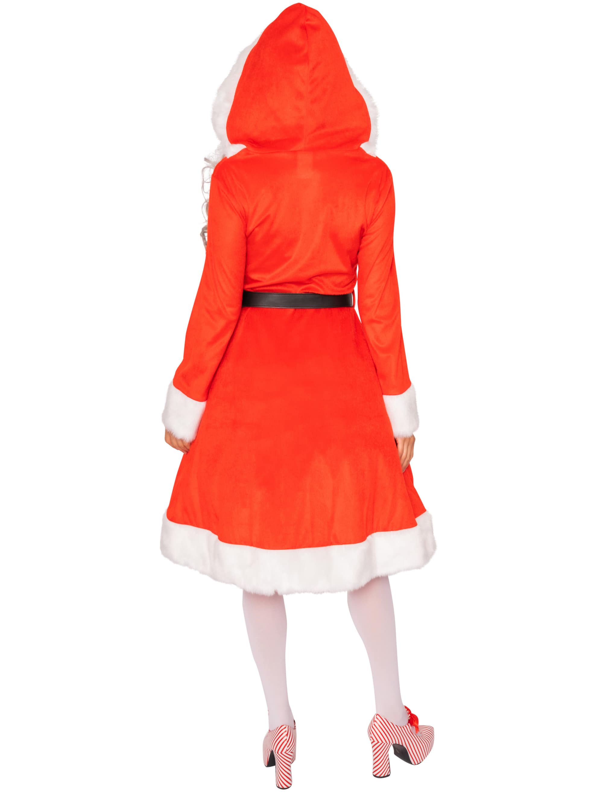 Kleid Nikolaus 2-tlg. Damen rot S/M