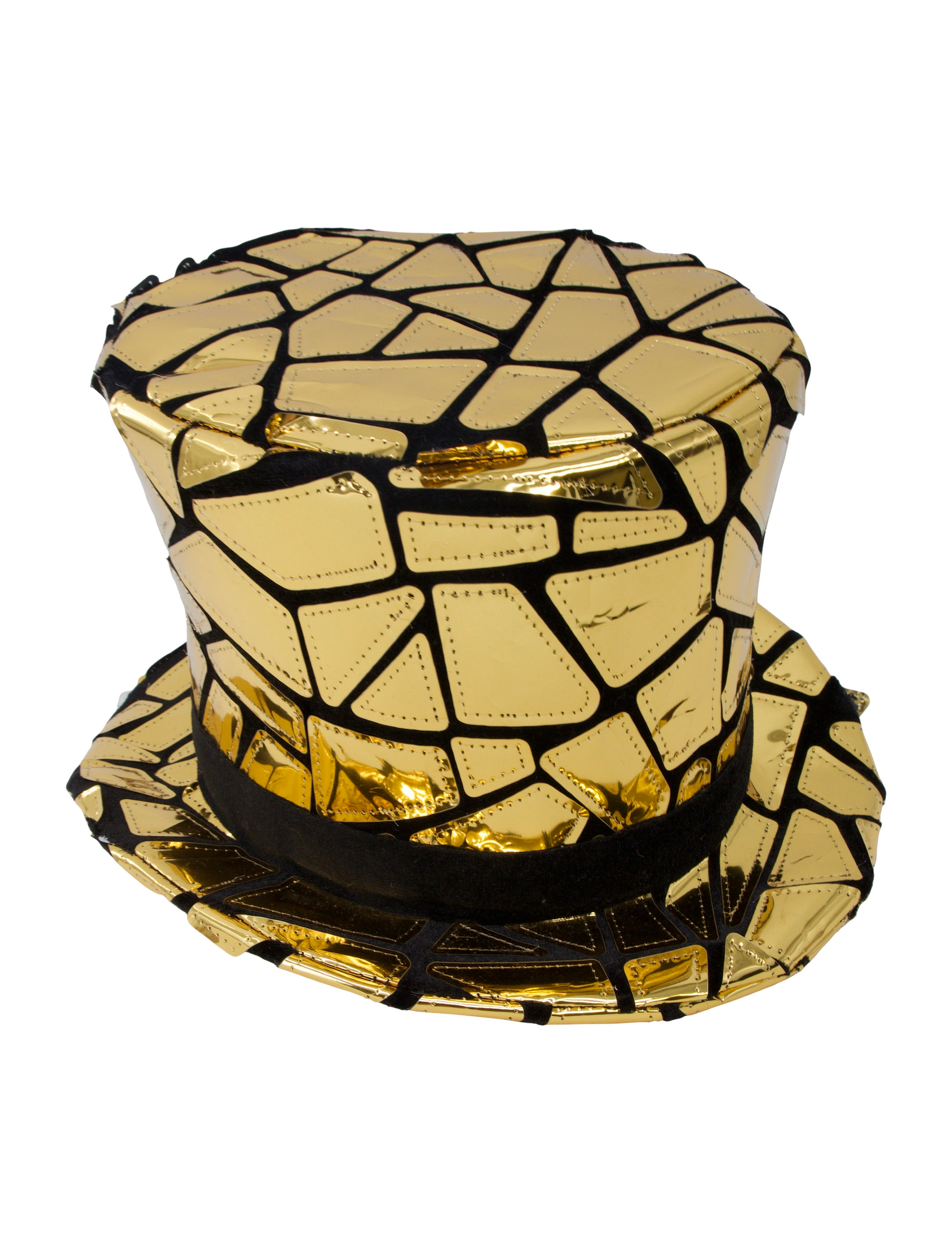 Zylinder Spiegelmosaik schwarz/gold 60
