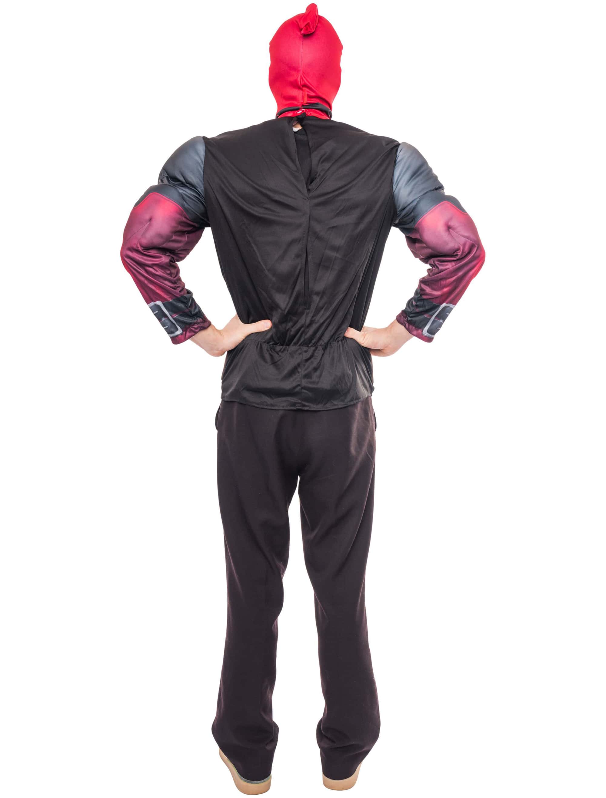 Kostüm Deadpool 2tlg. schwarz/rot Herren schwarz/rot M