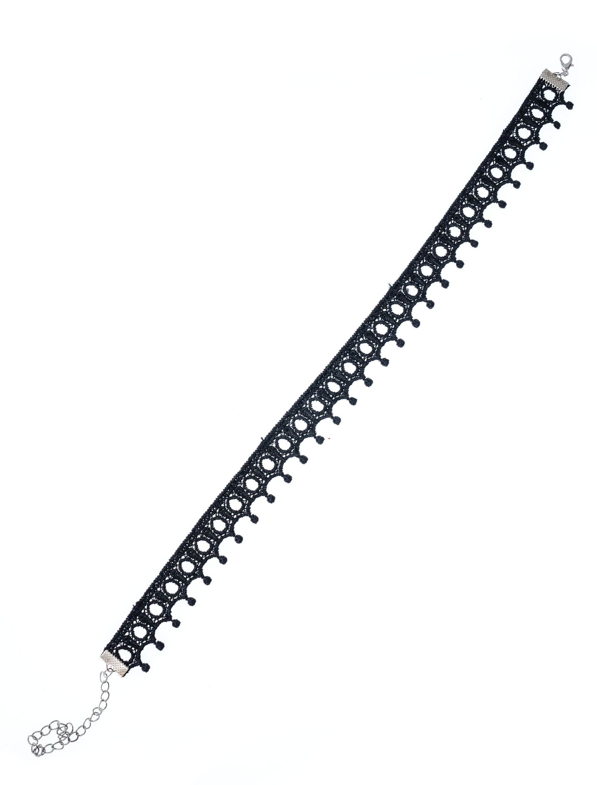 Halsband Spitze schwarz