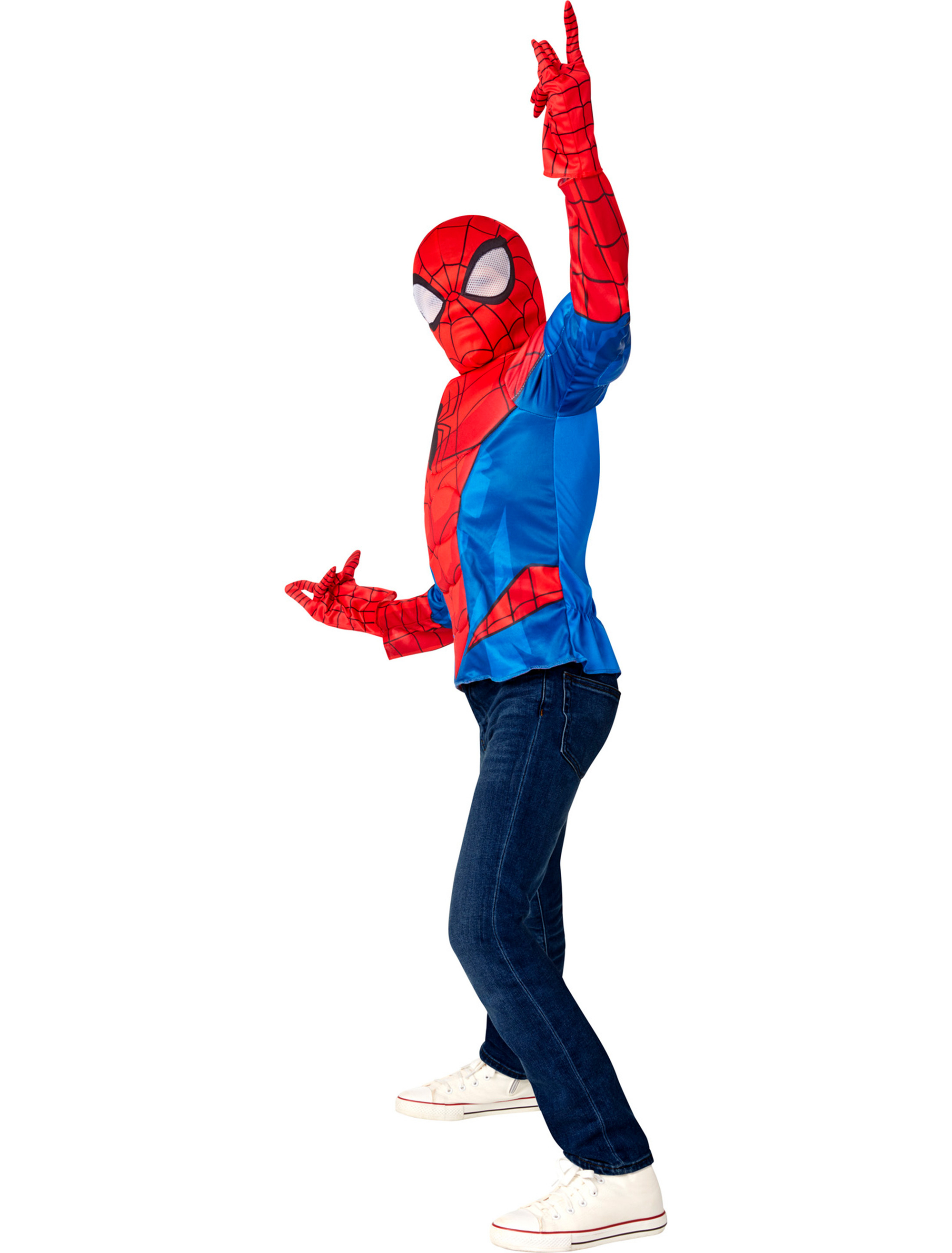 Spider-Man deluxe 3-tlg. rot/blau 8-10 Jahre