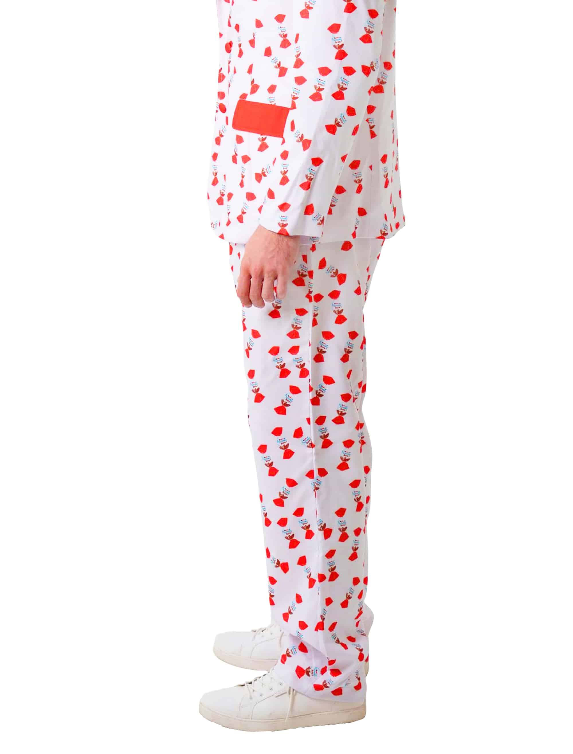 Hose kinder Schoko-Bons Herren rot/weiß L