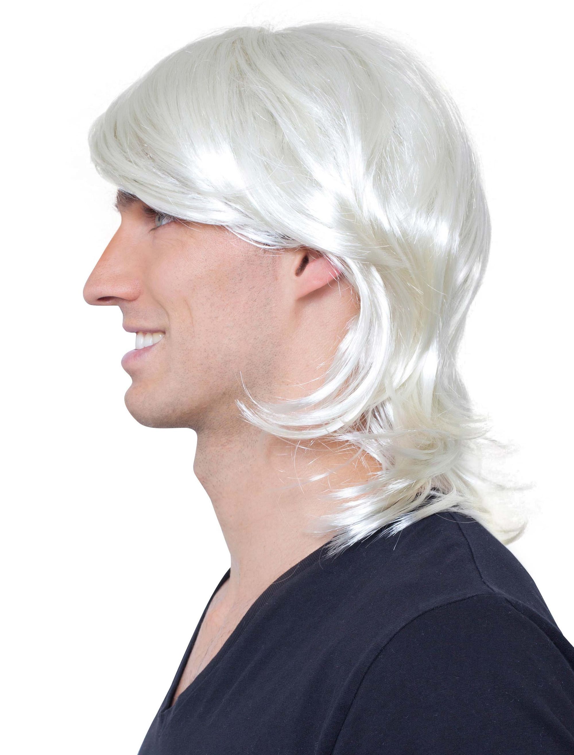 Perücke wellig kinnlang blond one size
