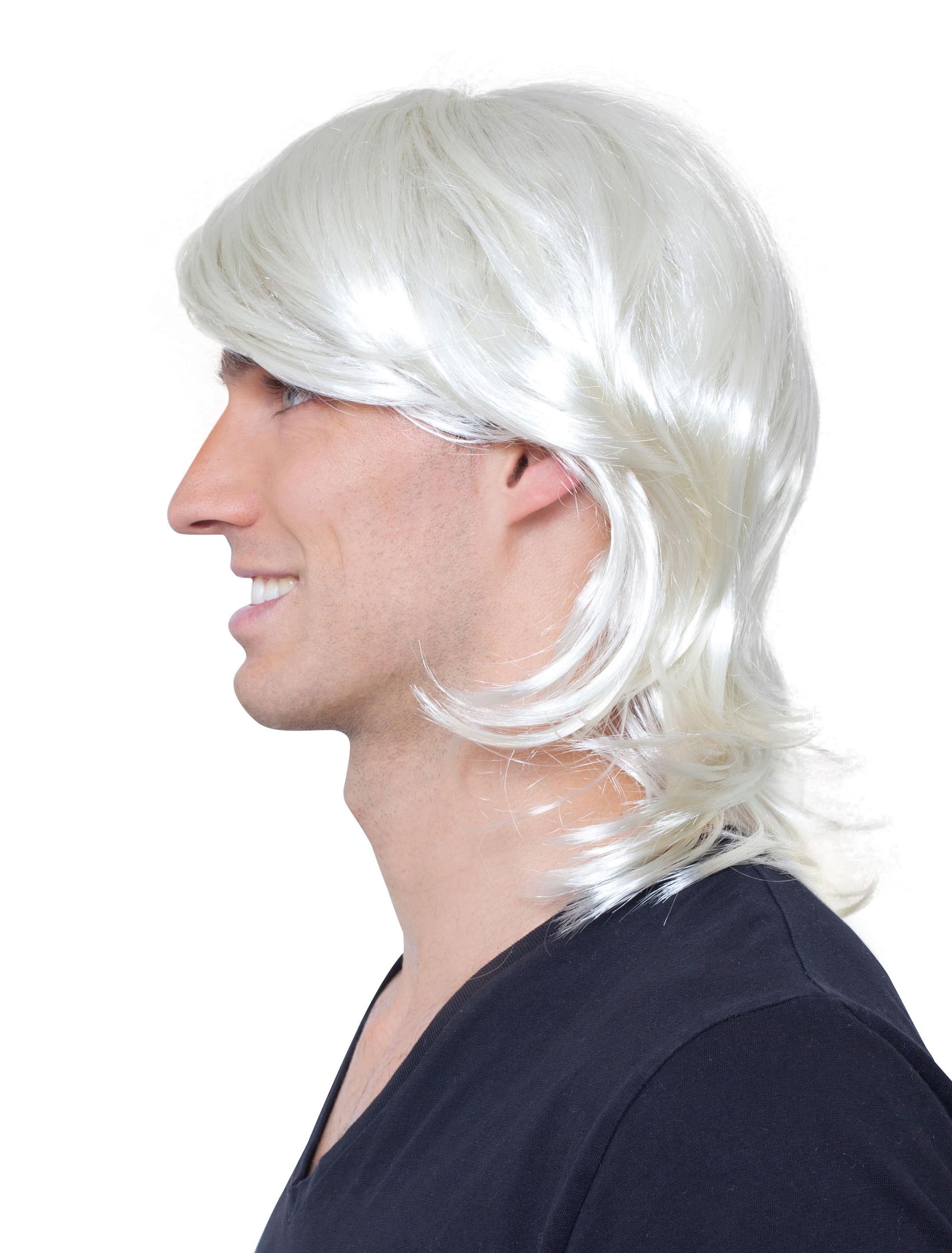 Perücke wellig kinnlang blond one size