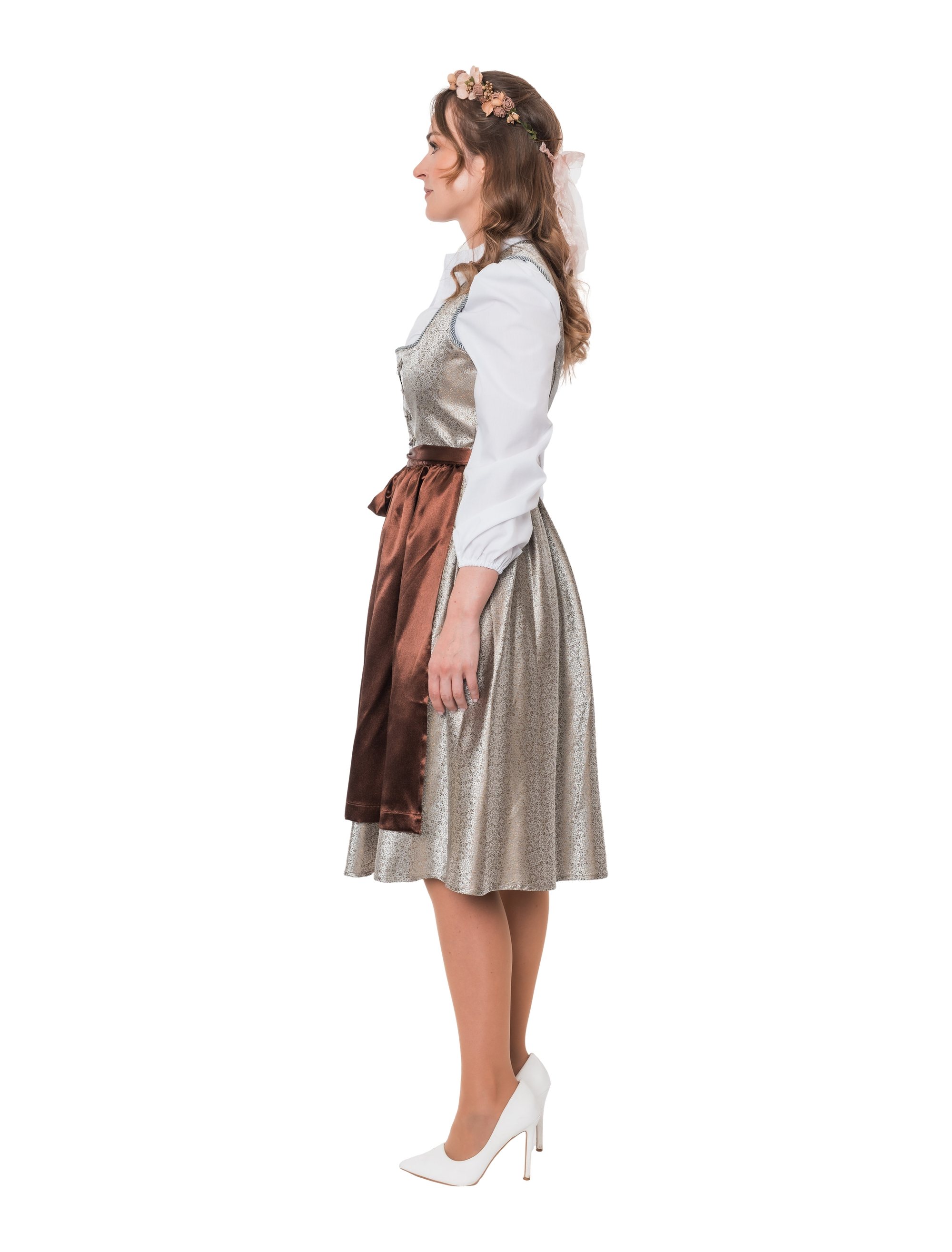 Dirndlbluse Marie Damen weiß 36