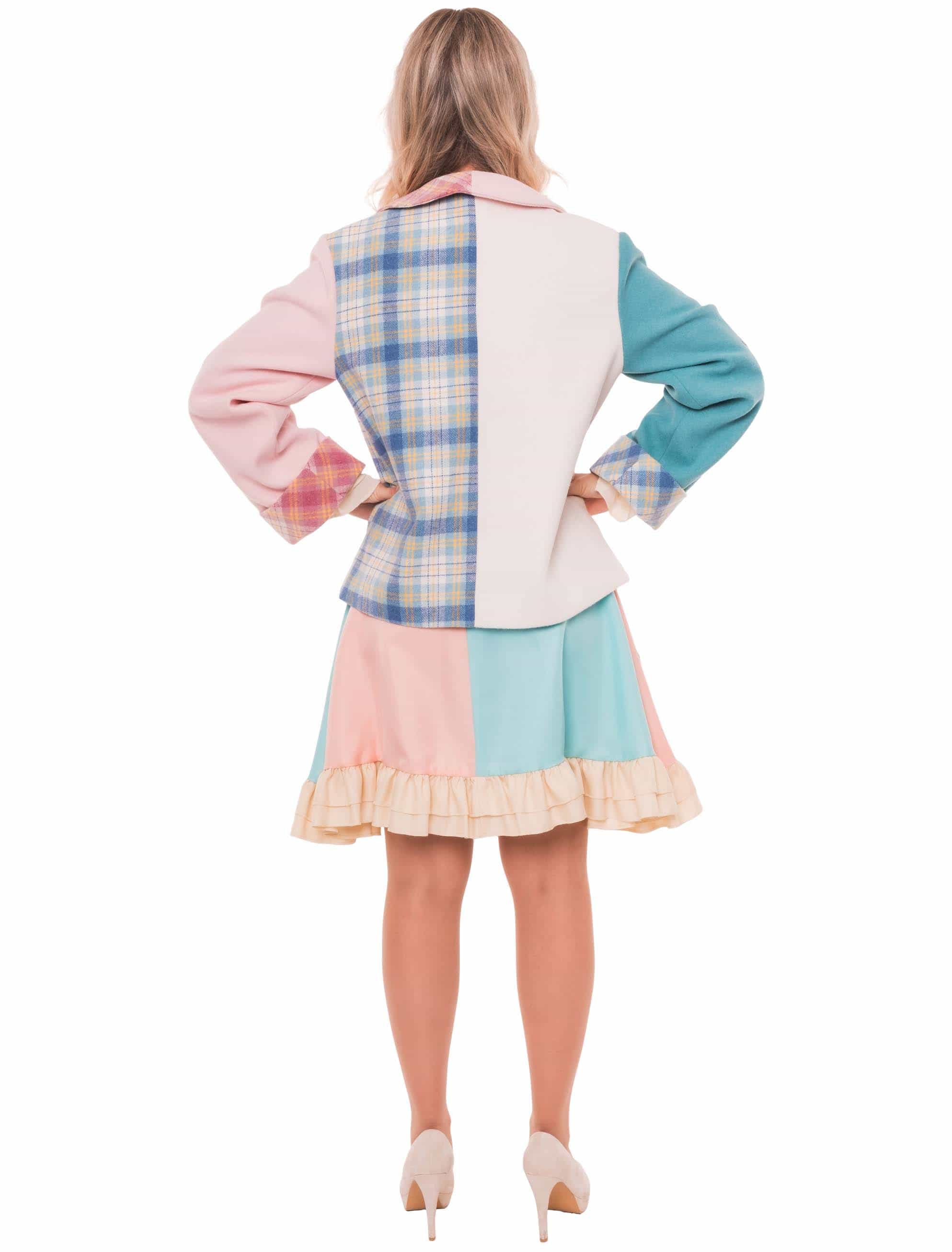 Jacke Clown pastell Damen bunt L