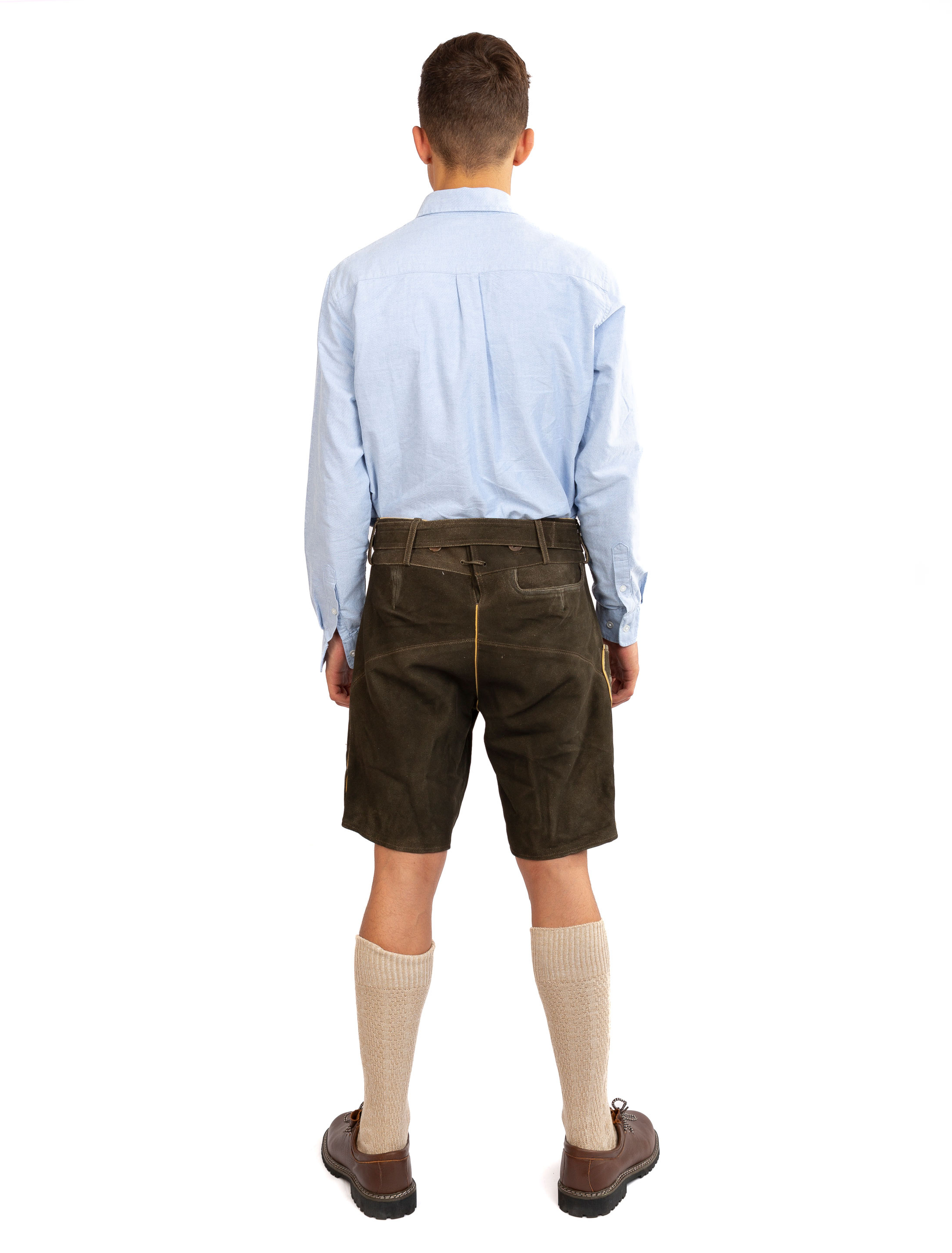 Lederhose Cologne kurz Herren braun S