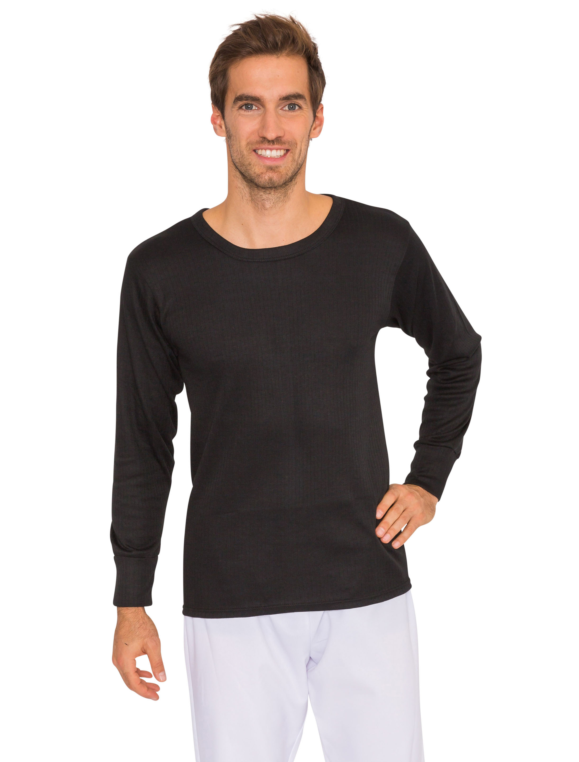 Shirt Thermo Herren schwarz M