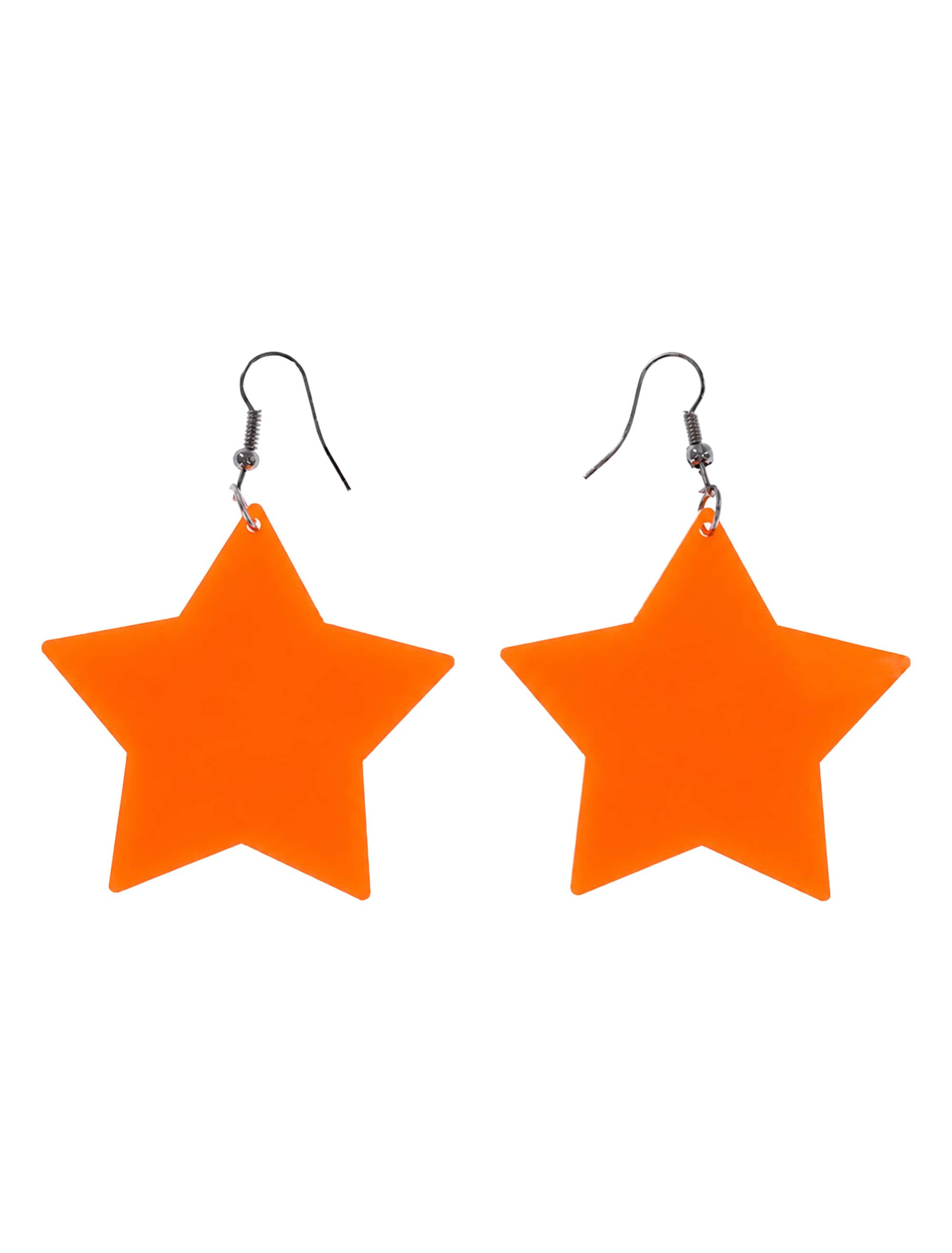 Ohrringe Stern neonorange