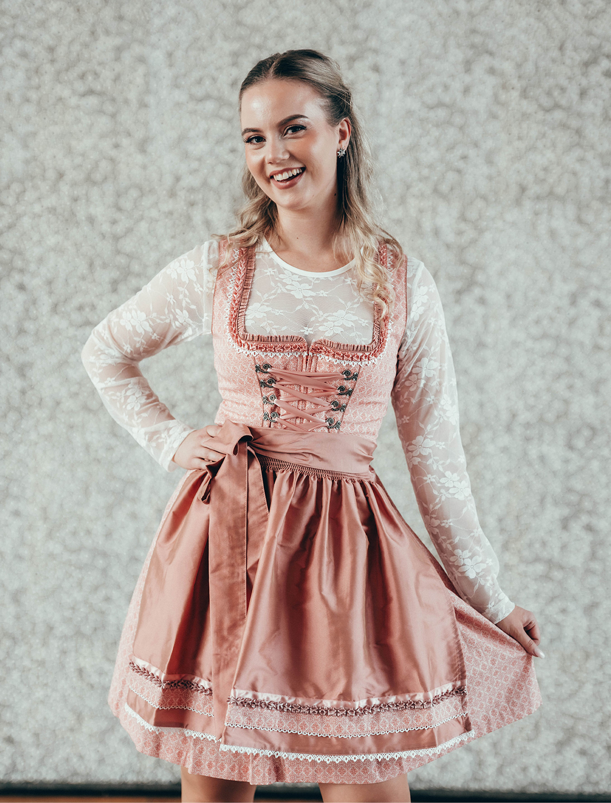 Dirndl Lilly Damen apricot 36