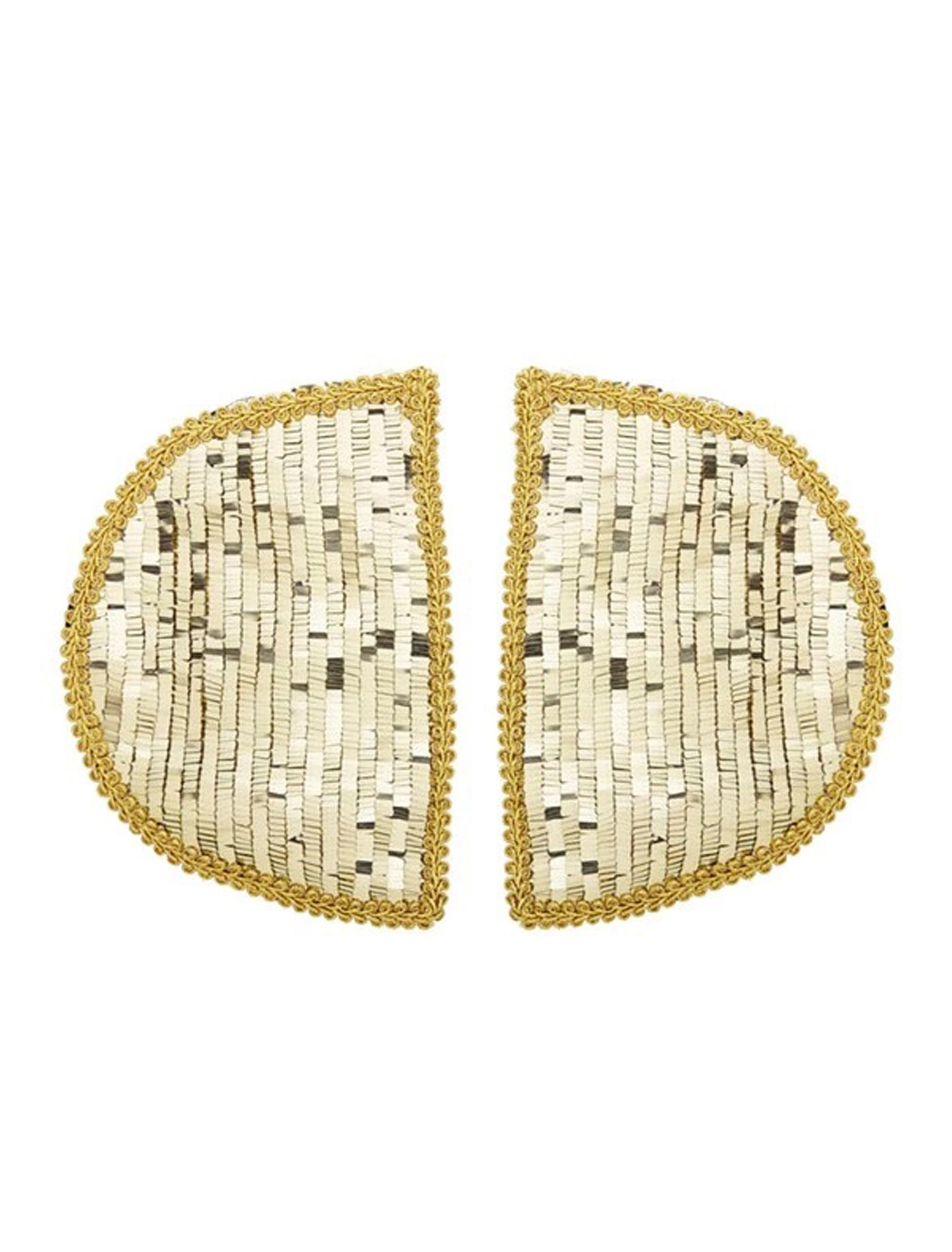 Schulterklappen mit Pailletten gold