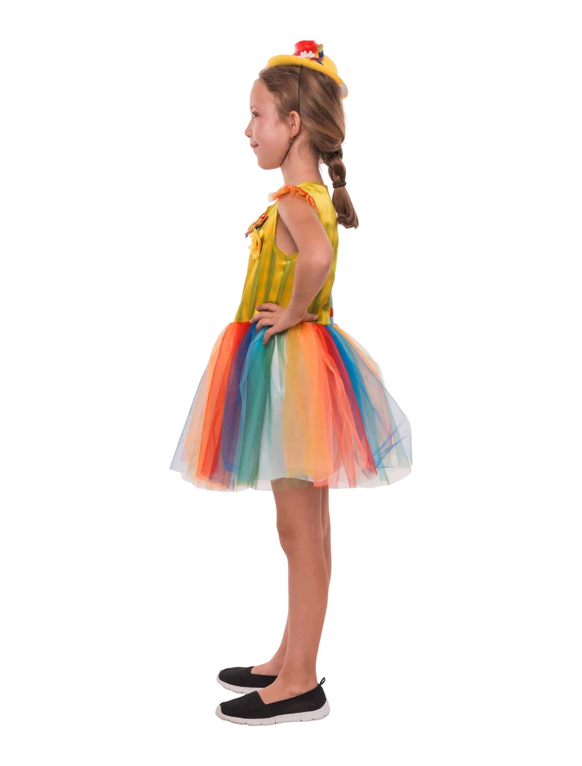 Kleid Clown Kinder bunt 128
