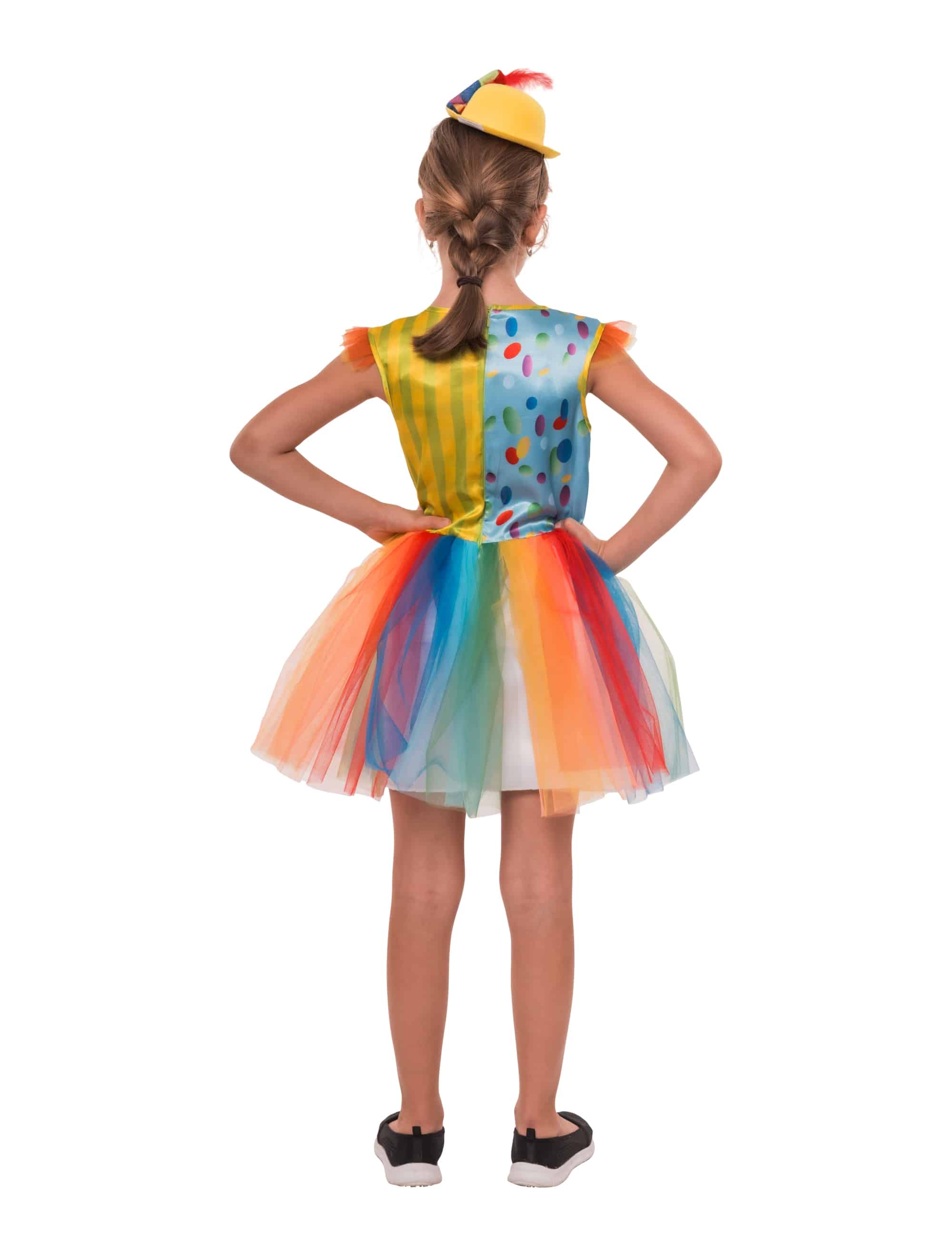Kleid Clown Kinder bunt 128