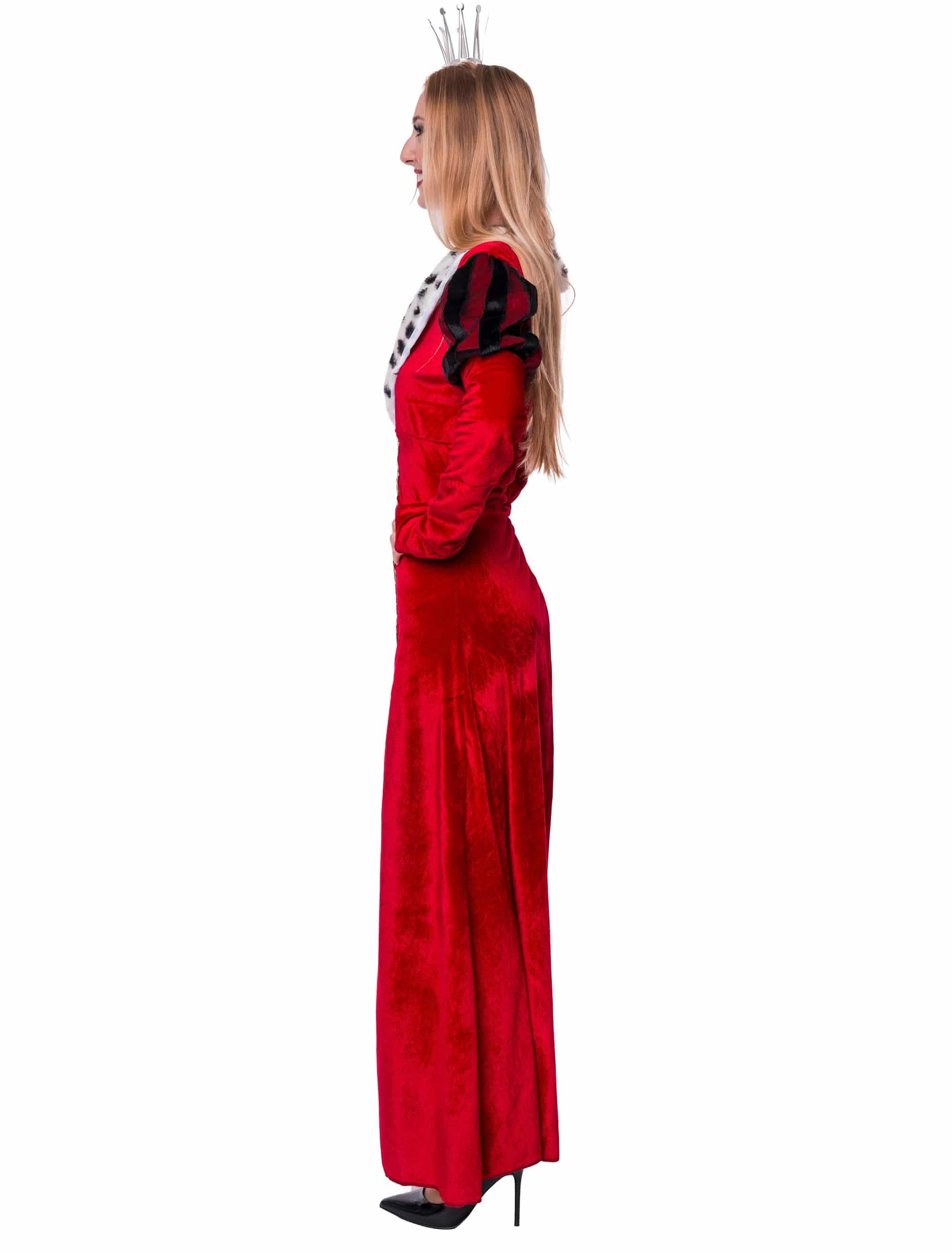 Kleid Tudor deluxe Damen rot/schwarz S/M
