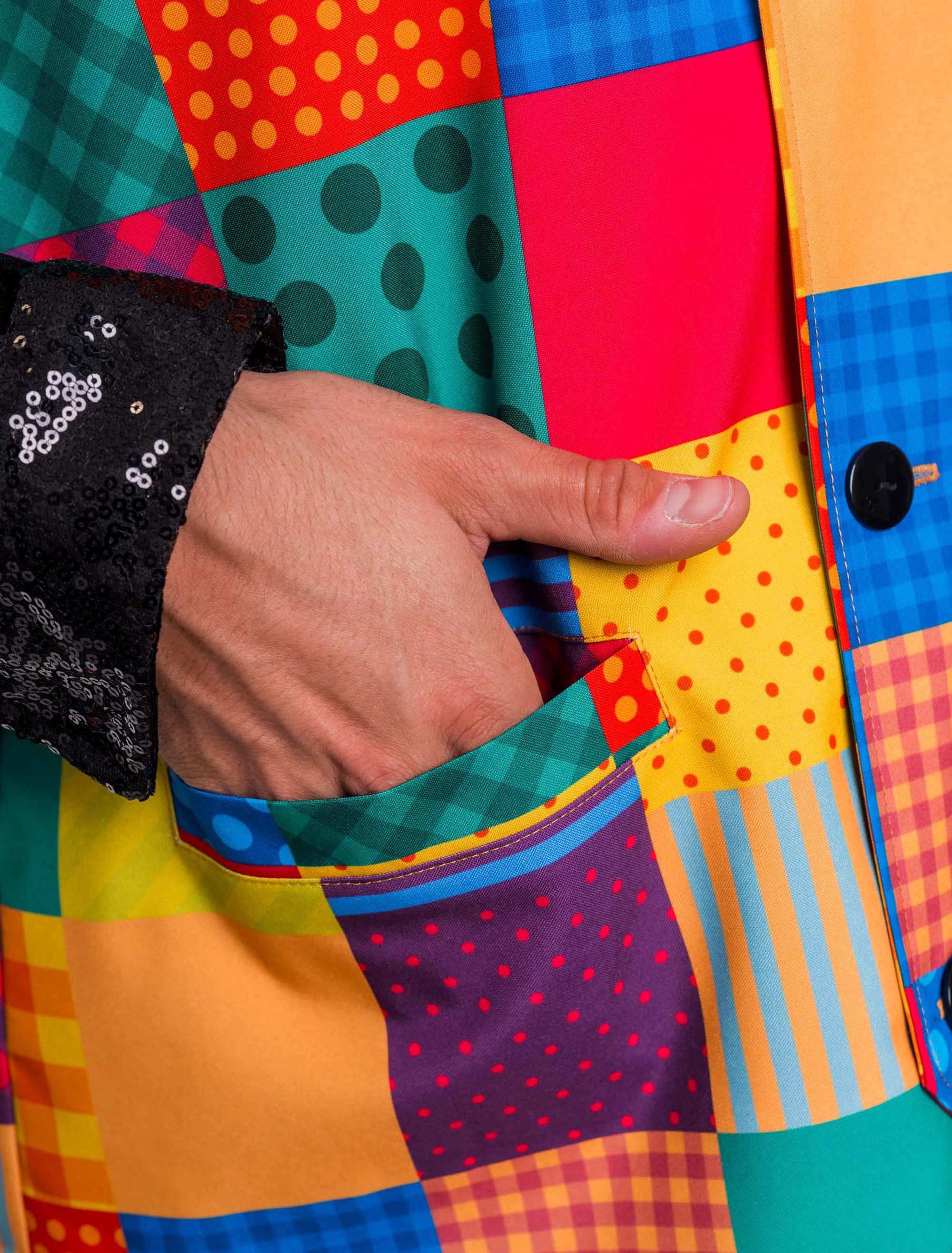 Weste Clown Herren bunt S/M