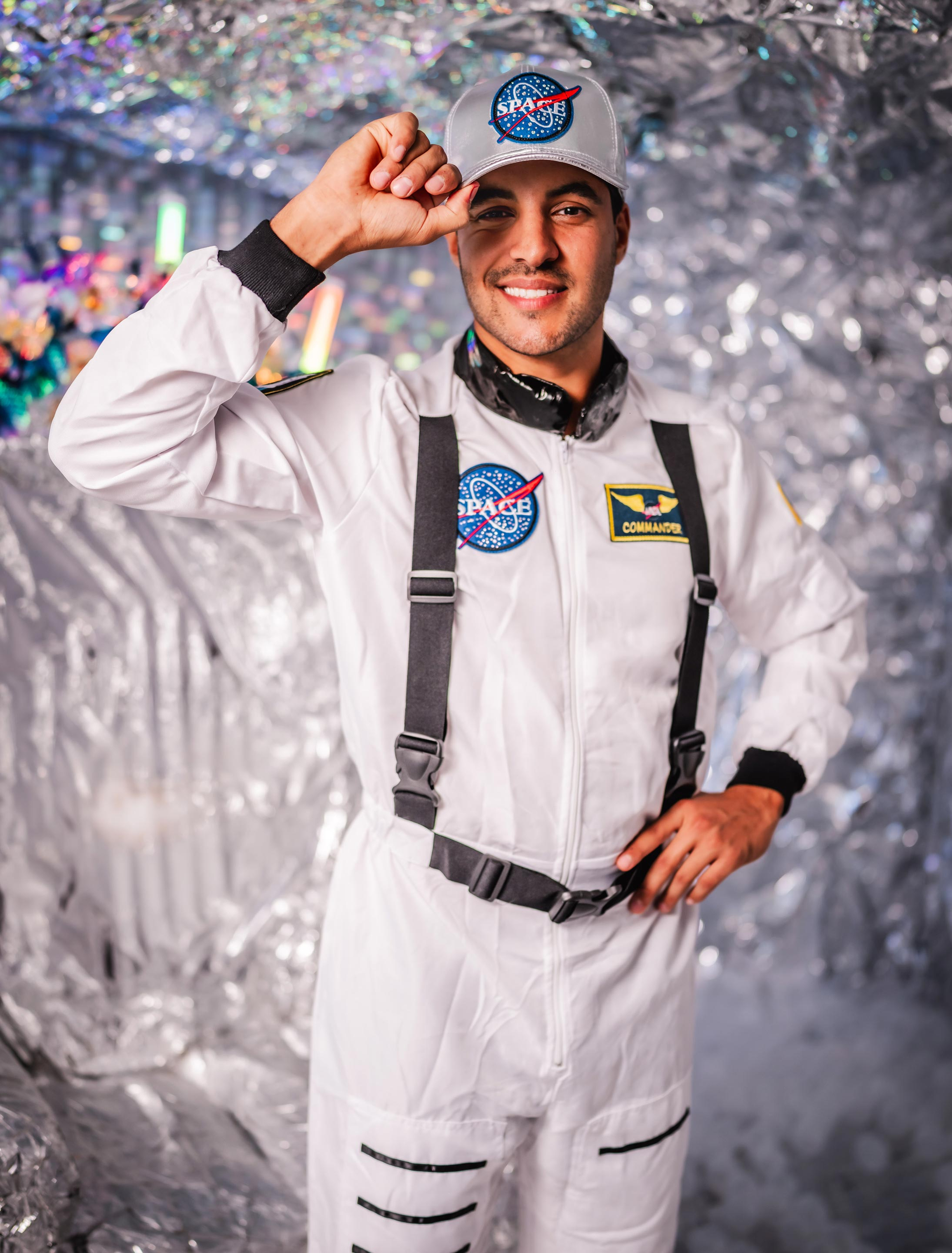Overall Astronaut Herren weiß 52