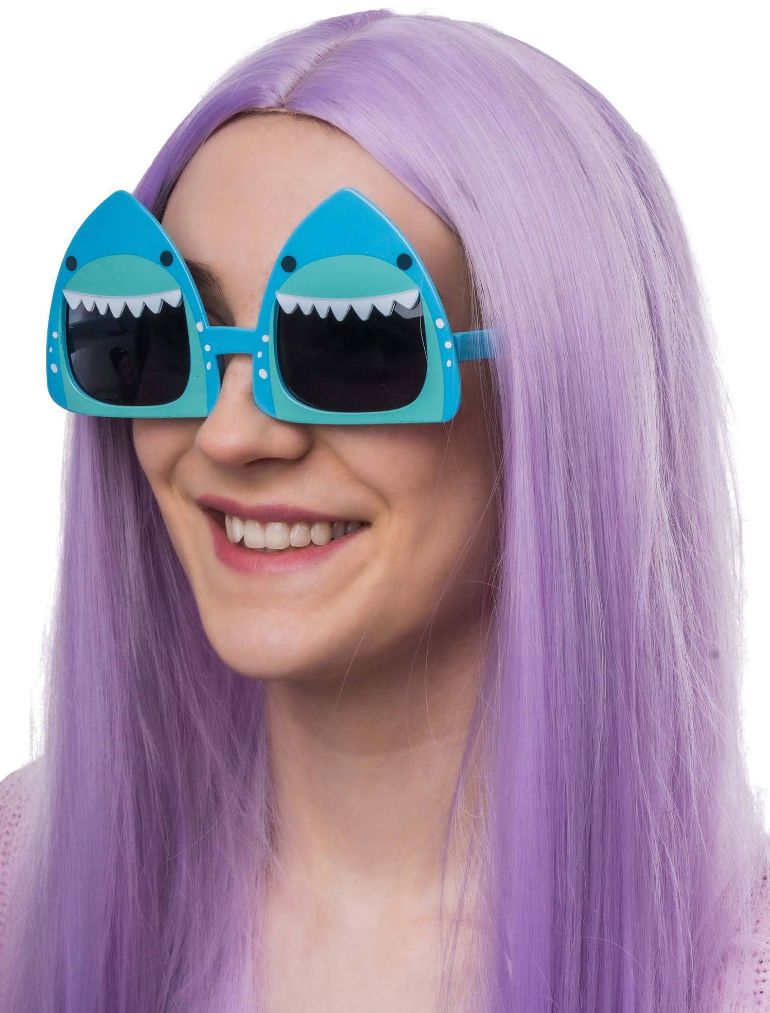 Brille Hai blau