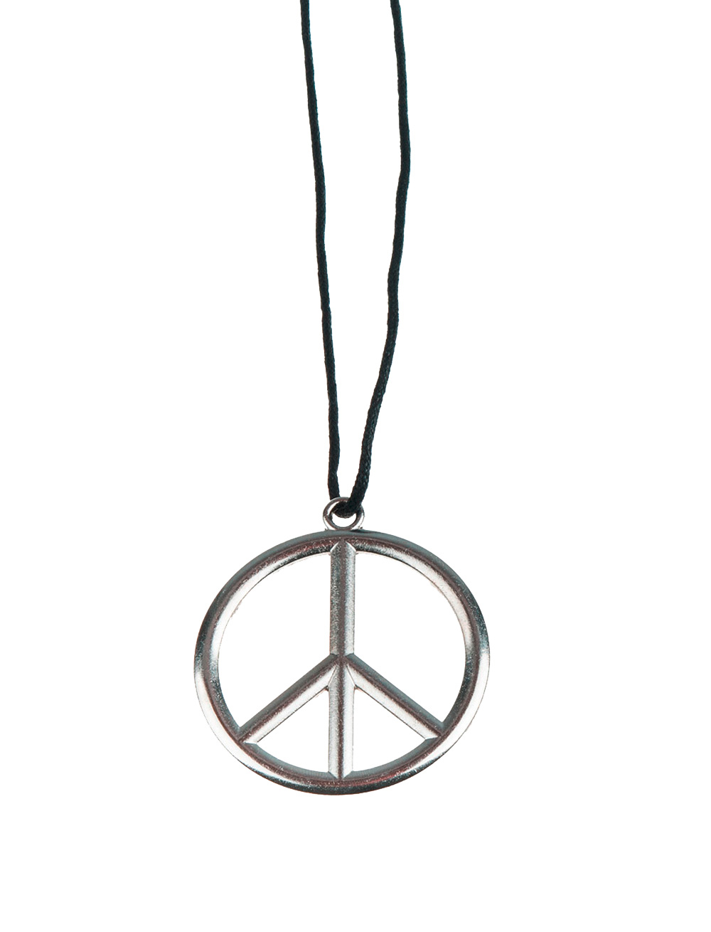 Halskette mit Peacezeichen silber