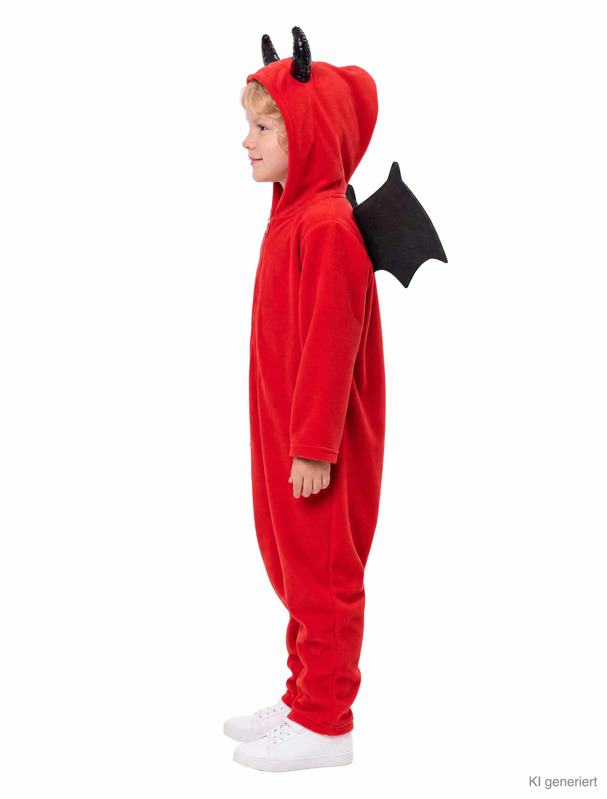 Overall Teufel Kinder rot/schwarz 128
