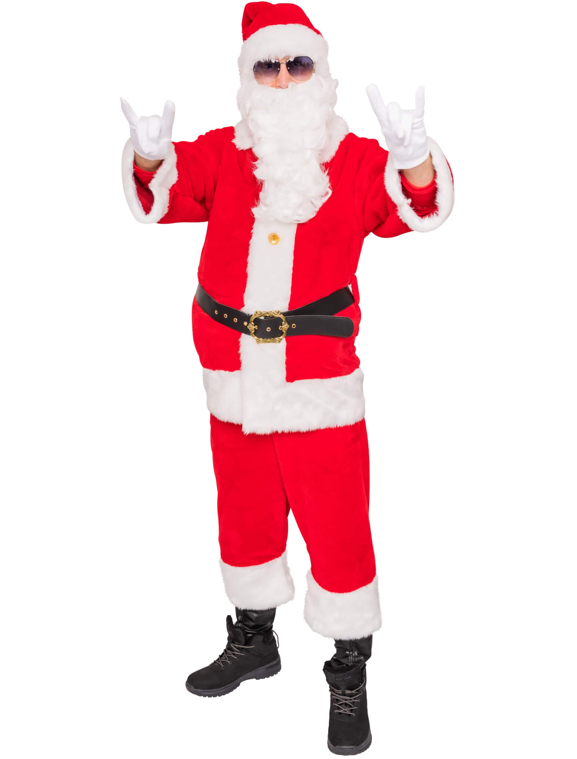Anzug Weihnachtsmann 4-tlg. Herren rot S/M