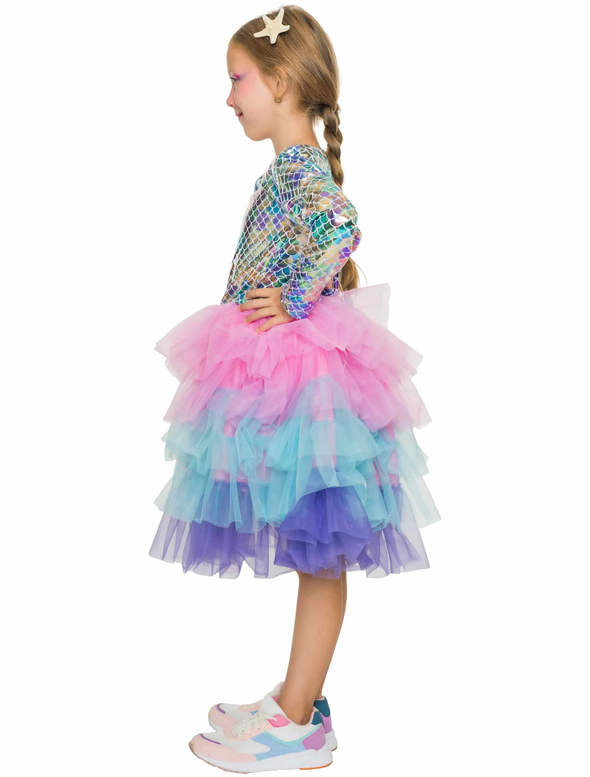 Kleid Meerjungfrau Kinder bunt 98/104