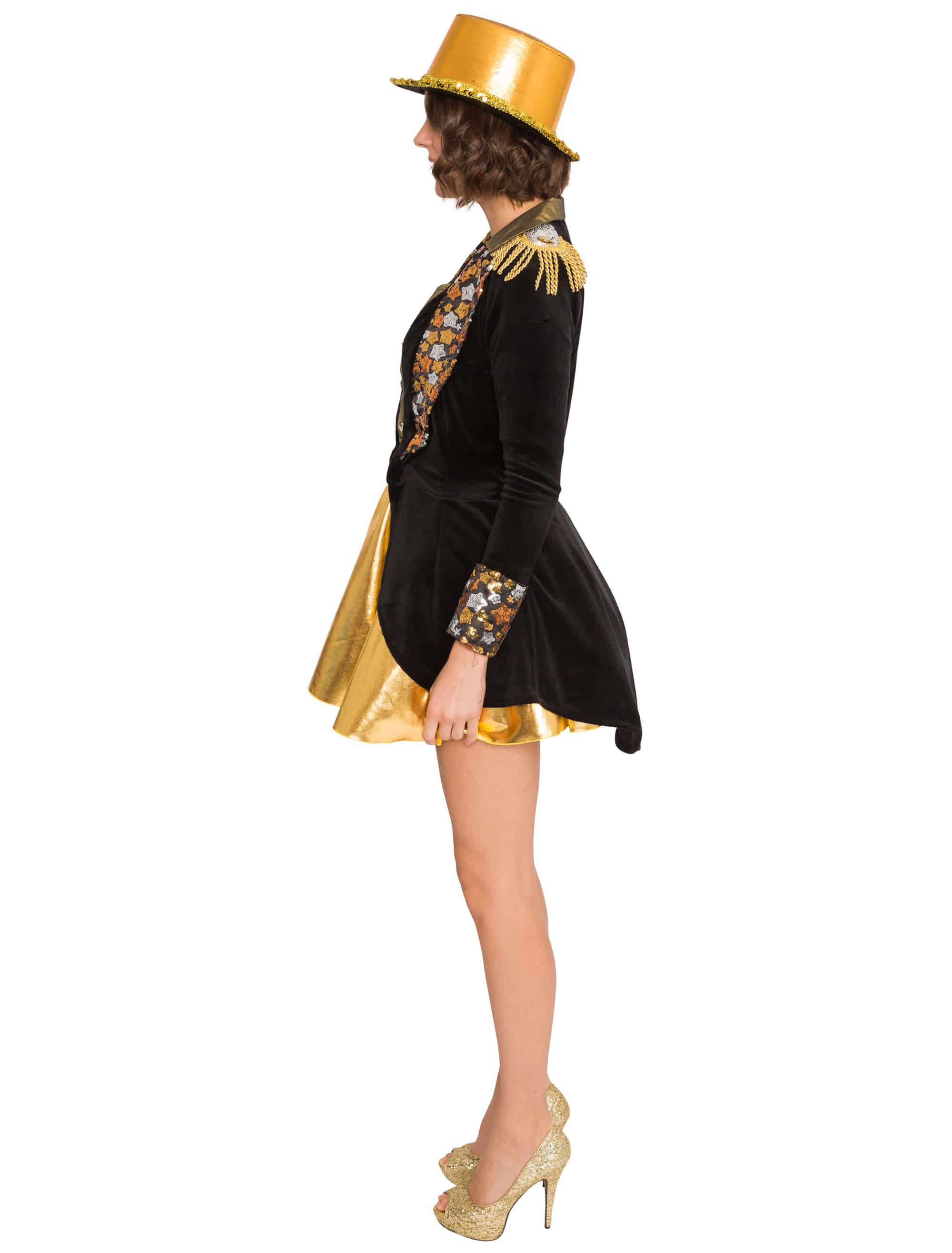 Showmantel Star Damen schwarz 2XL