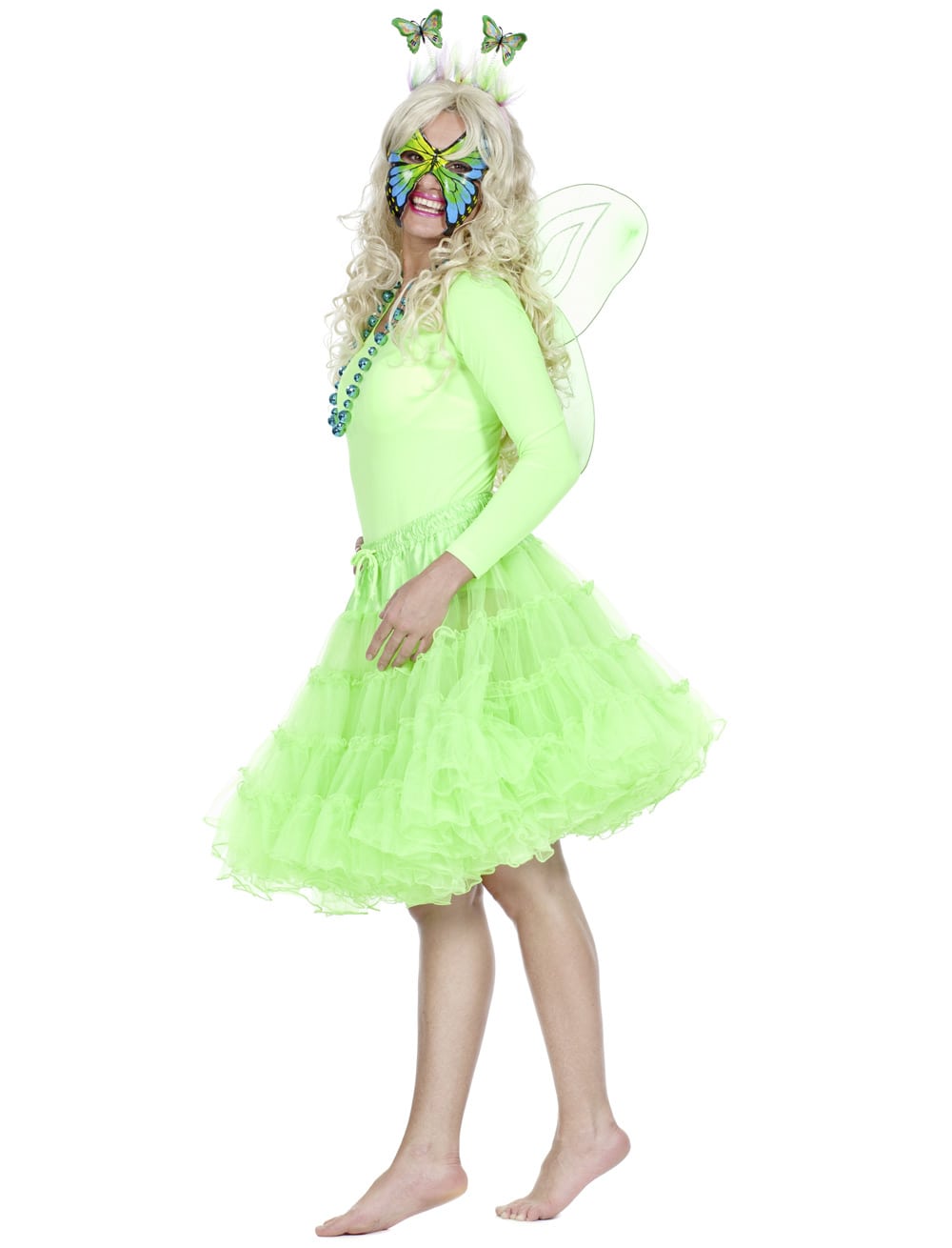 Petticoat de luxe Damen neongrün one size