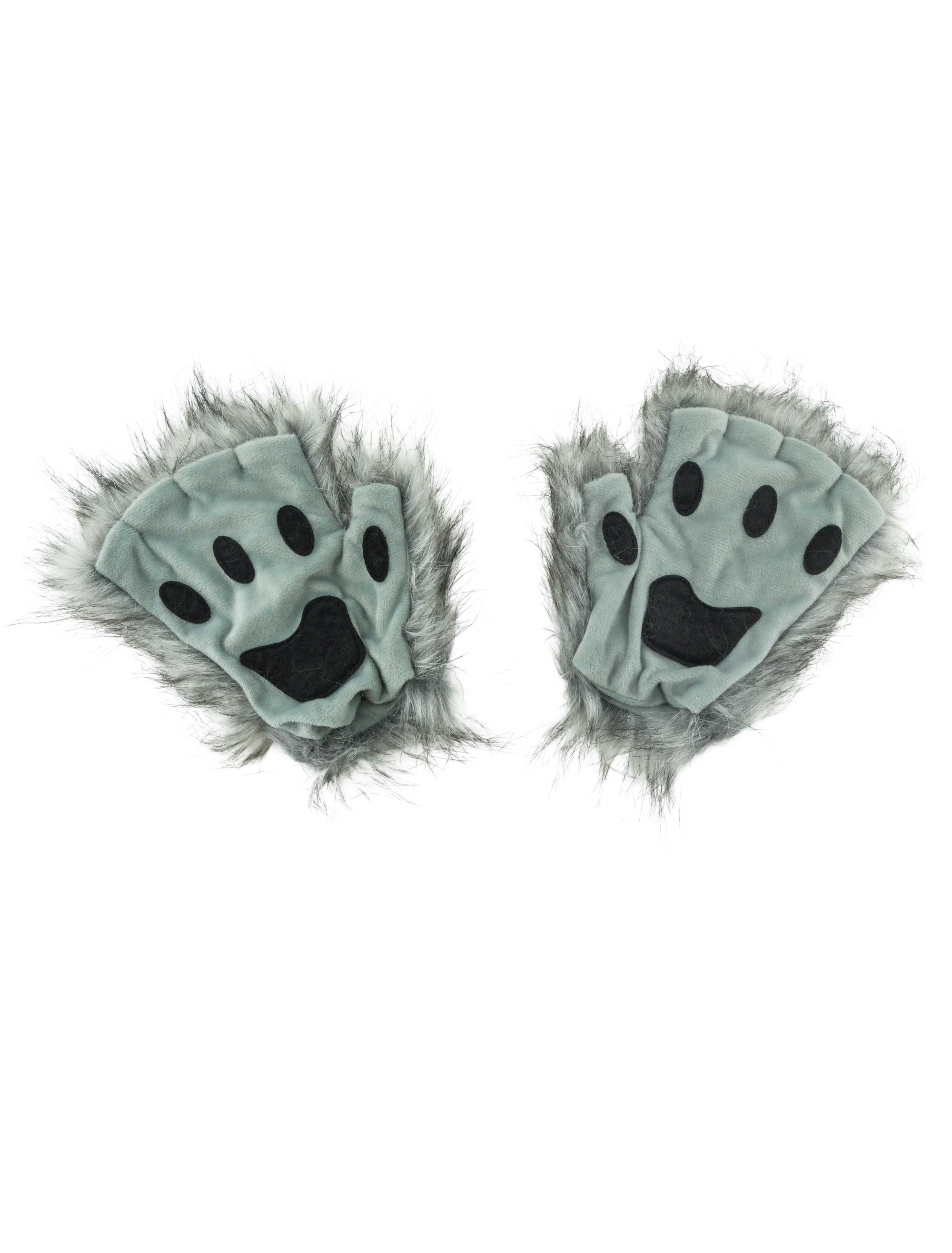 Handschuhe fingerlos Wolf grau