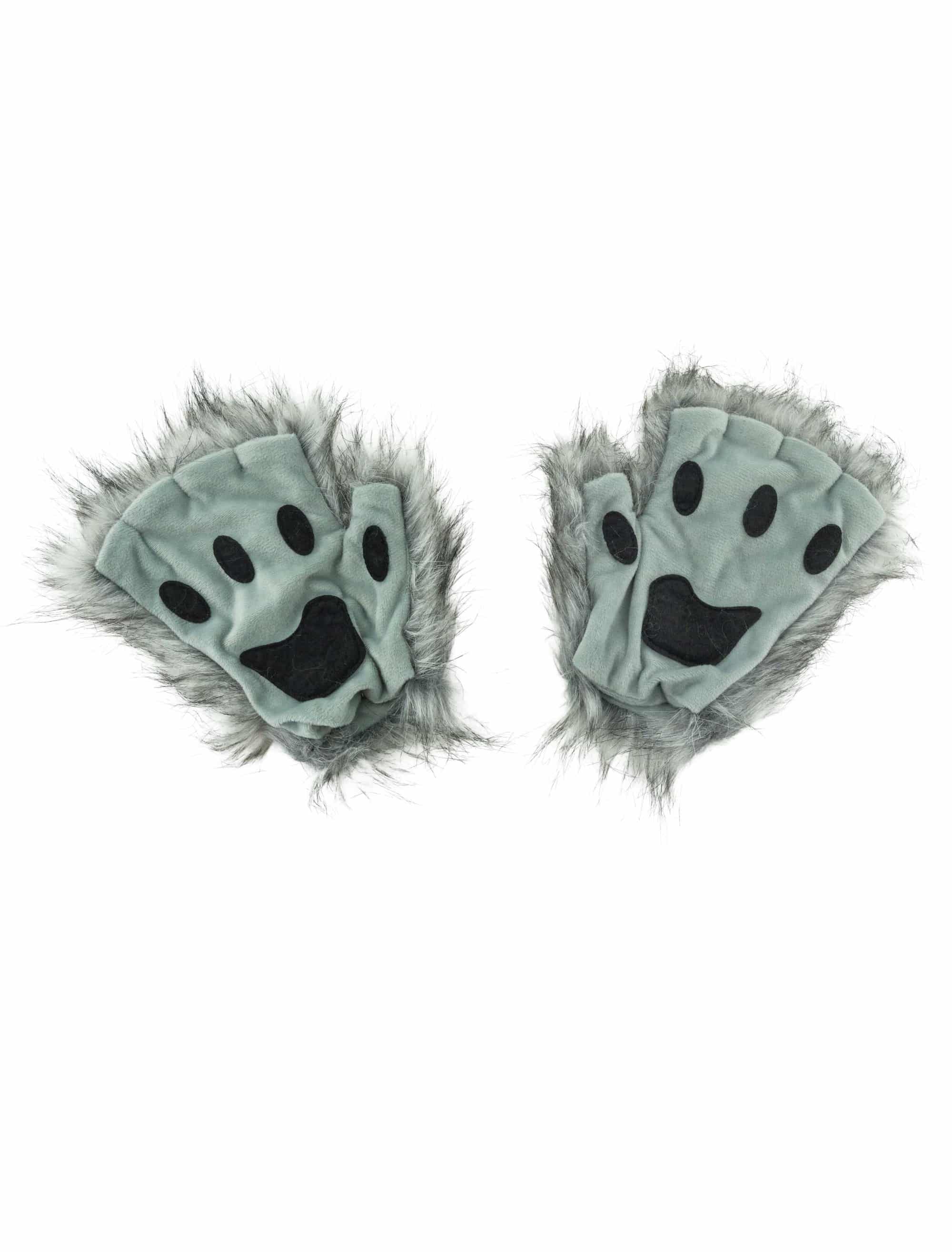 Handschuhe fingerlos Wolf grau