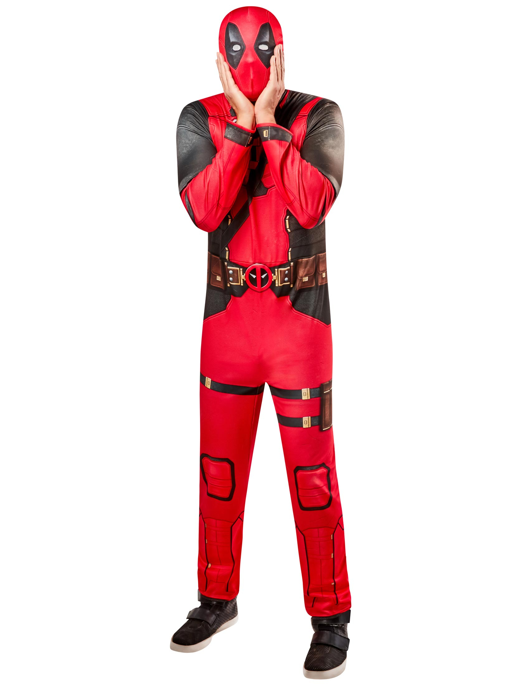 Deadpool 2-tlg. Herren rot/schwarz M
