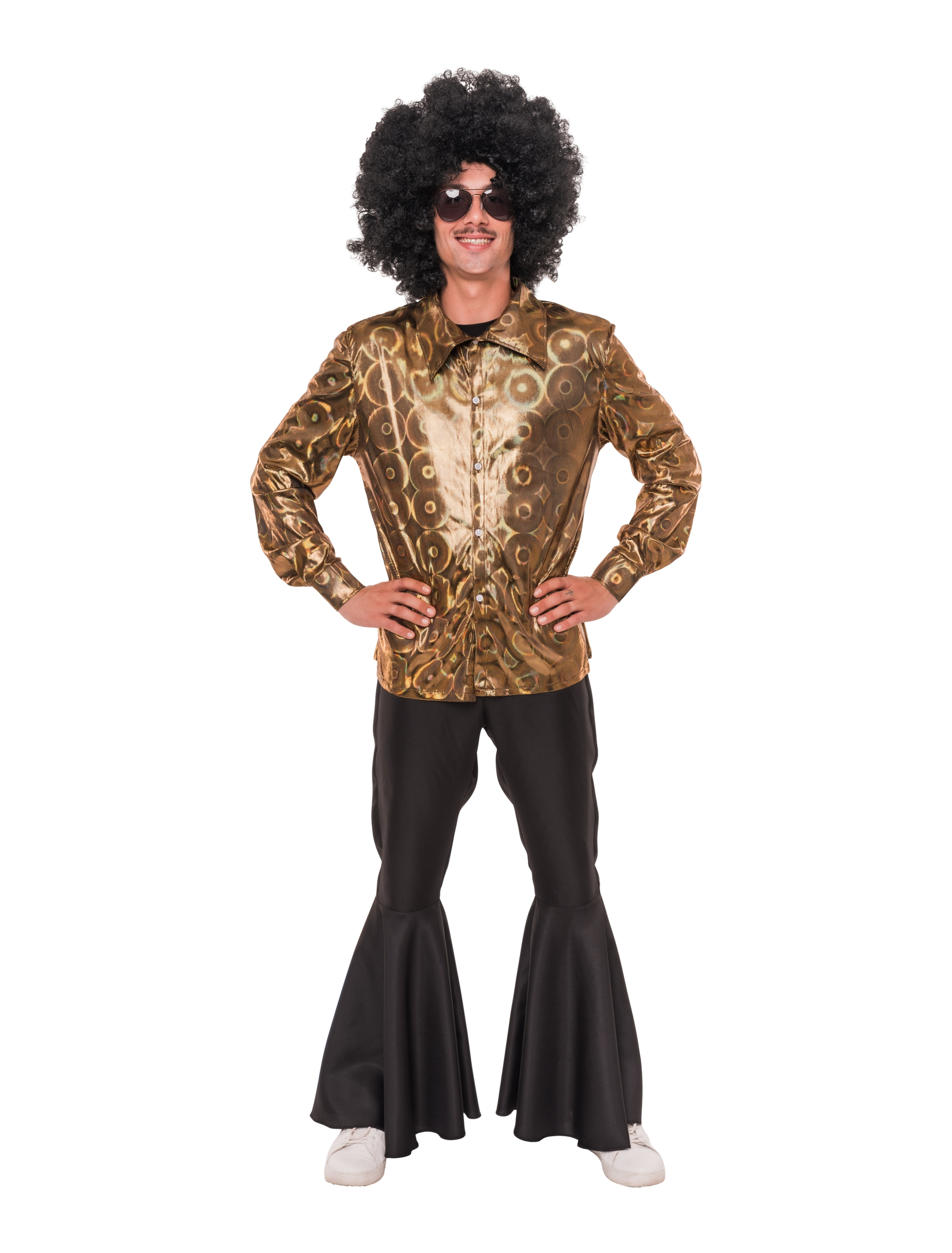 Hemd Holo Herren gold M/L