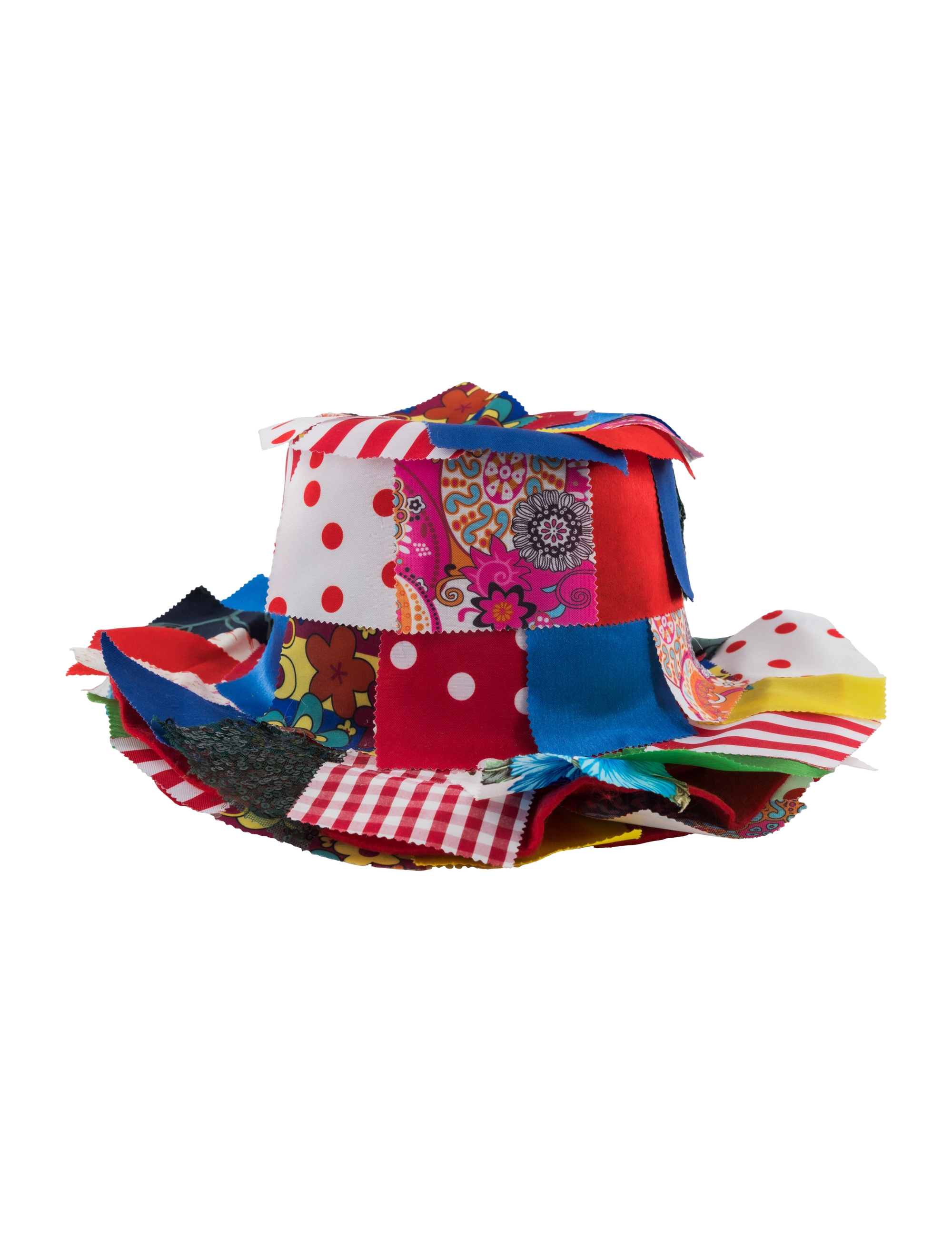 Hut mit Lappen bunt 57