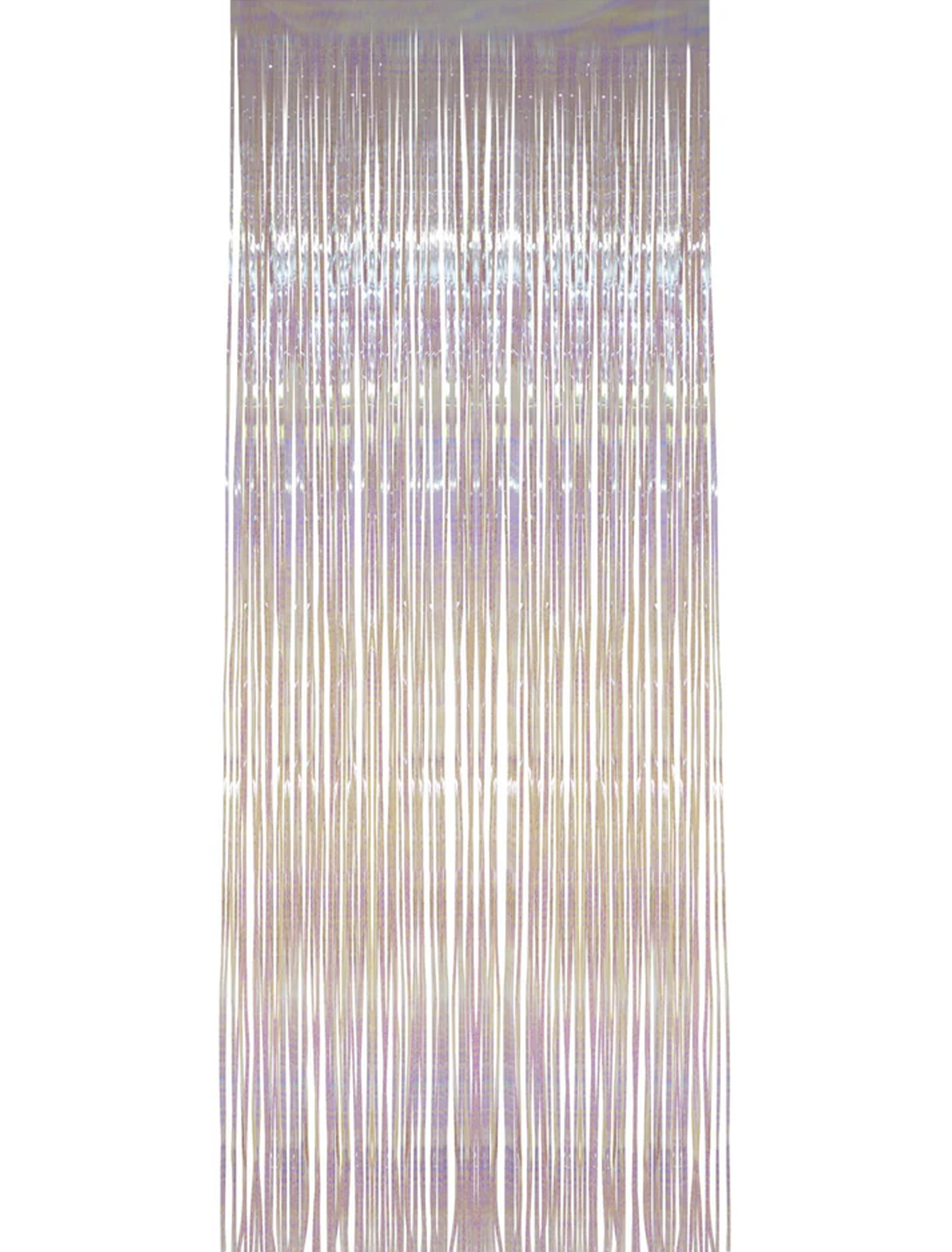 Lamettavorhang holographisch 0,91 m x 2,44 m transparent