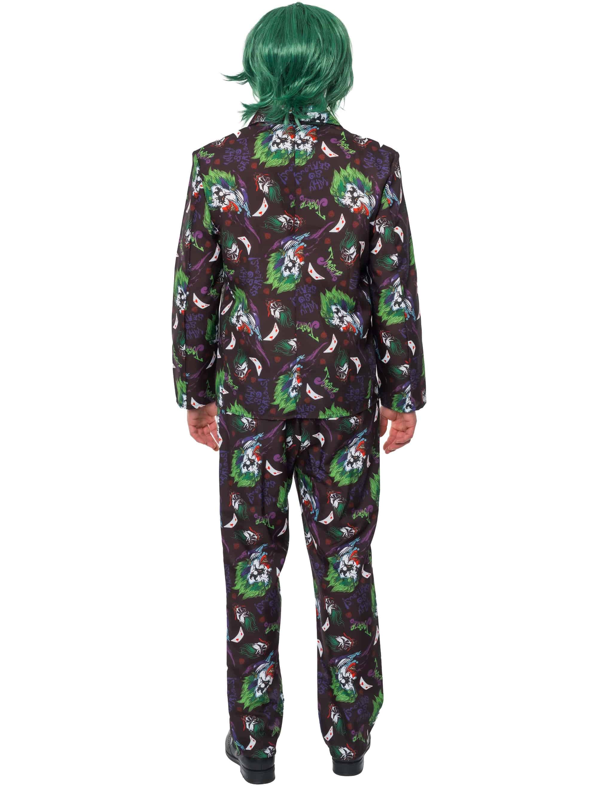 Anzug Schurke 2-tlg. Herren schwarz/lila M/L