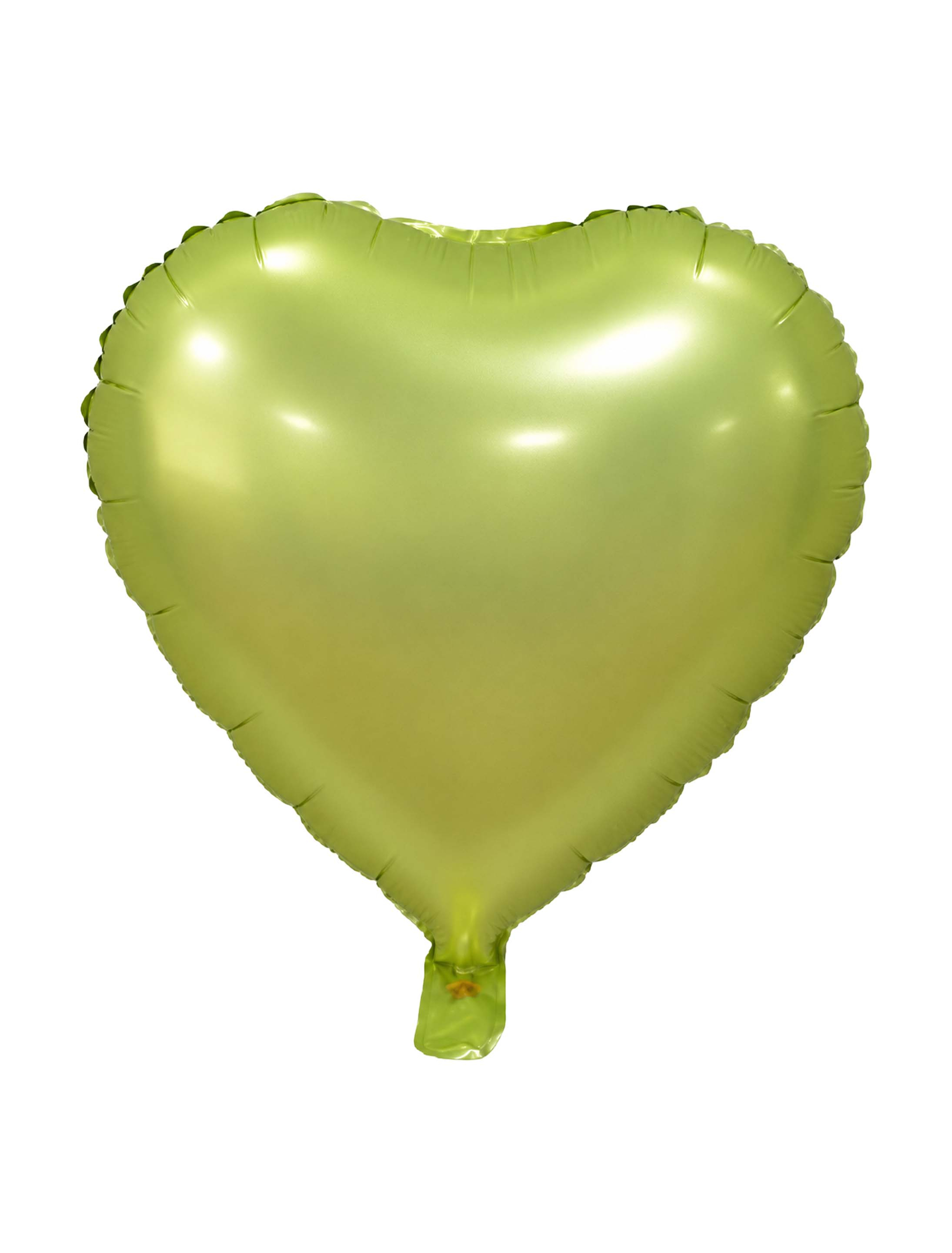 Folienballon Herz matt 46cm hellgrün