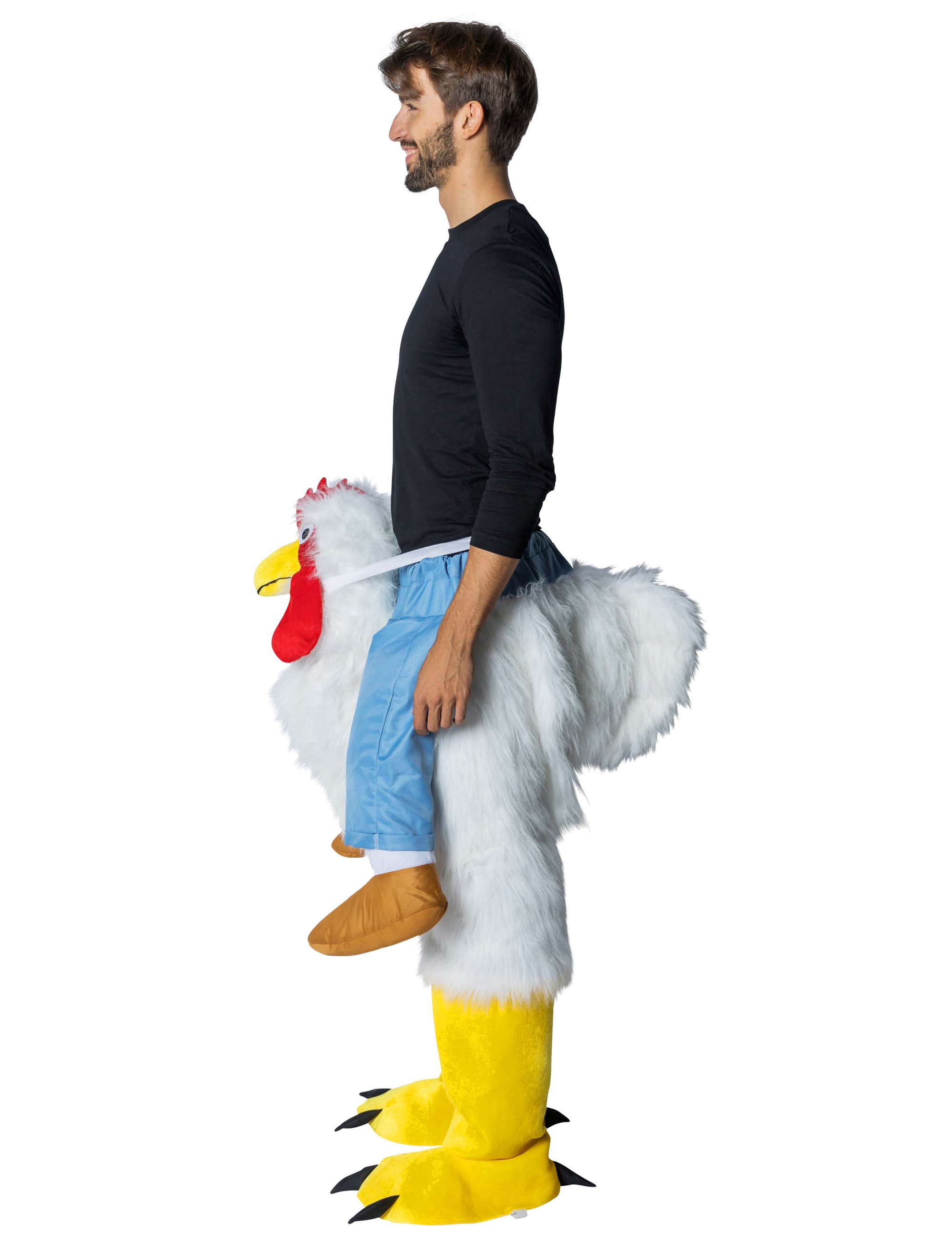Kostüm Huckepack Huhn mehrfarbig
