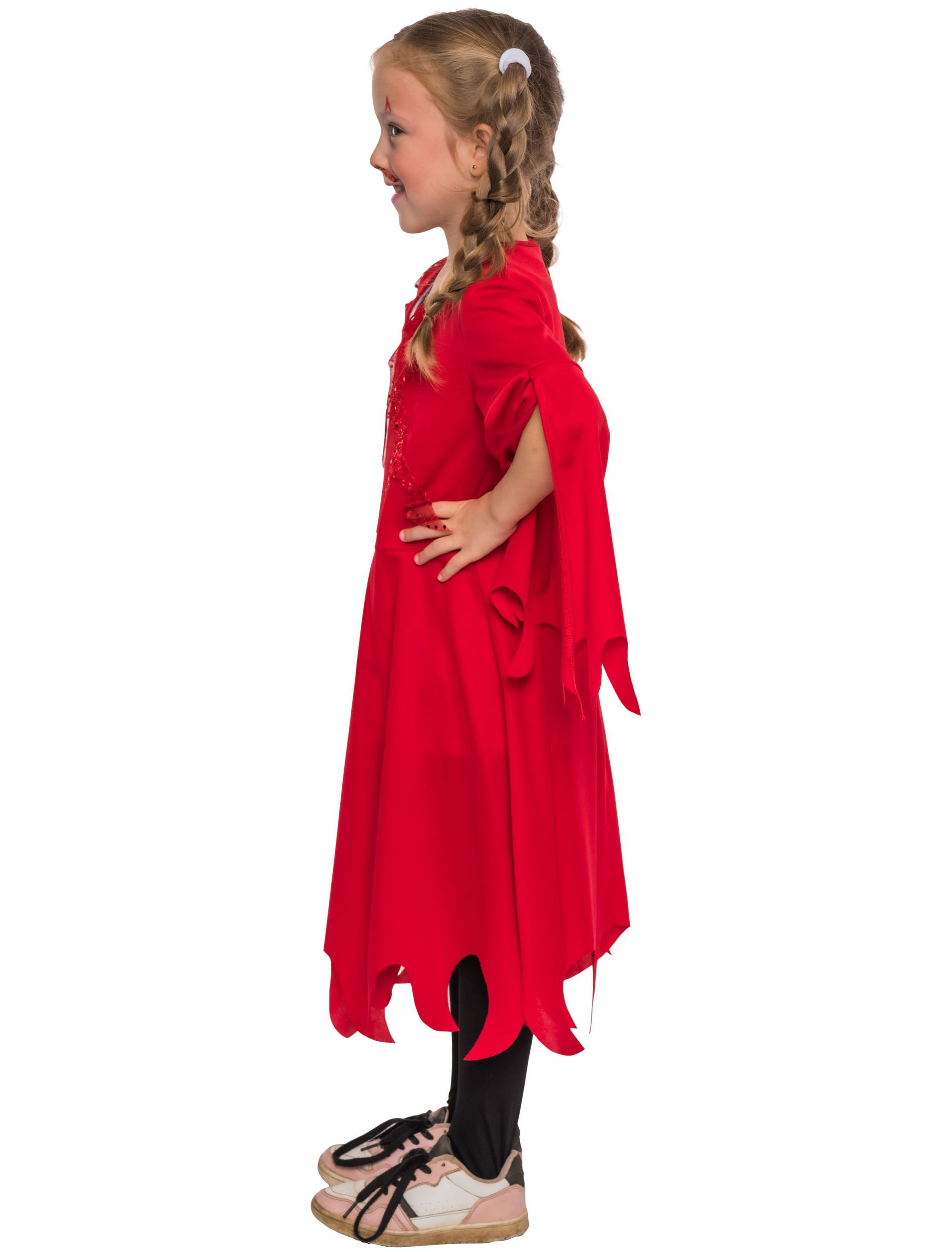 Kleid Teufel Kinder rot 104