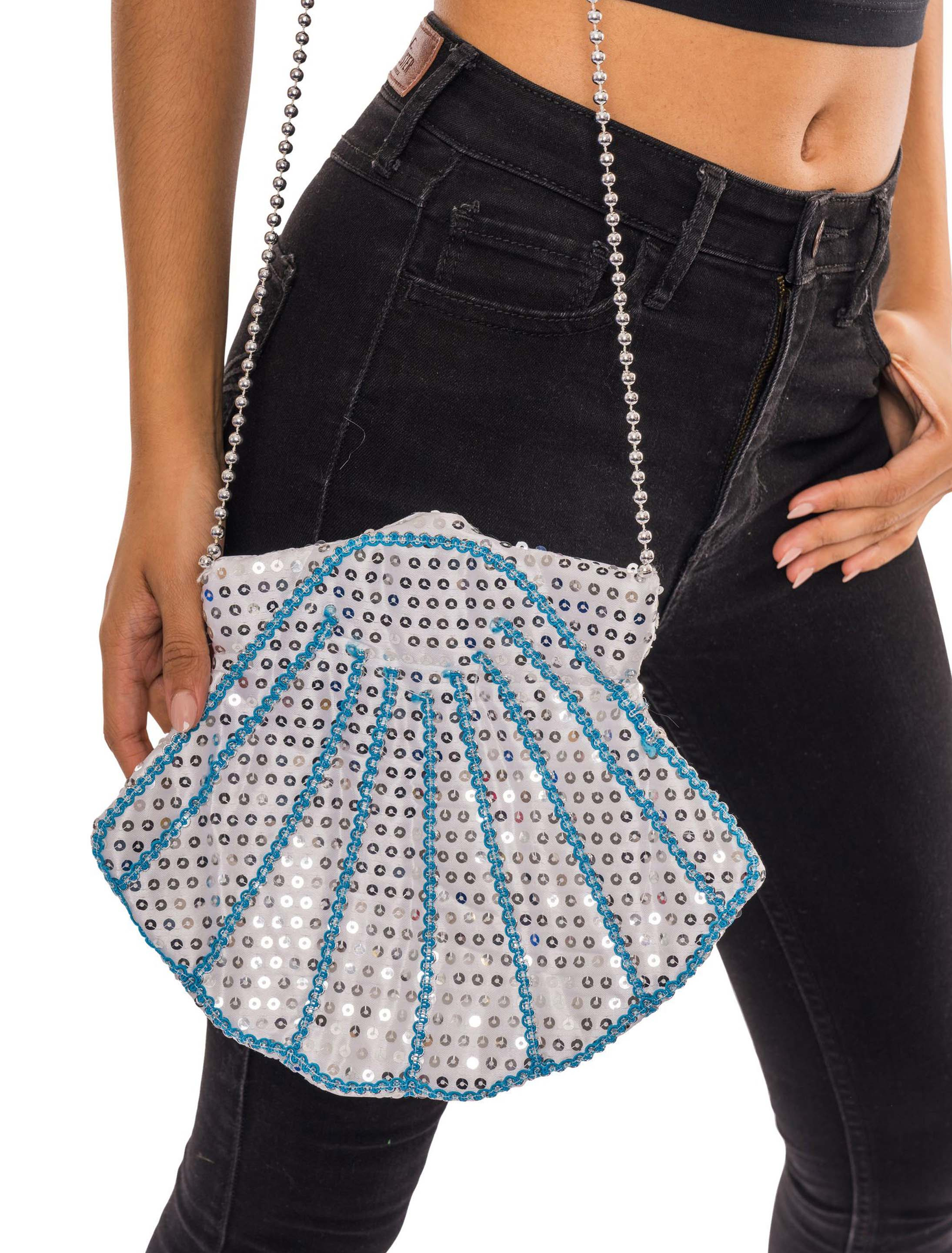 Tasche Muschel silber