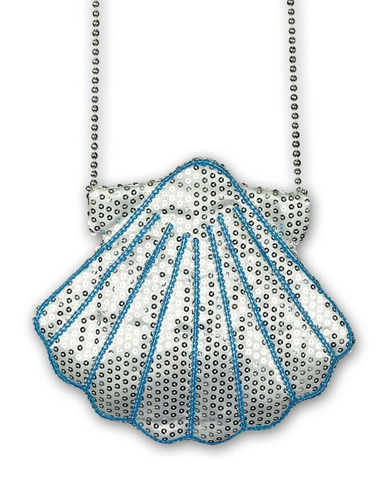 Tasche Muschel silber