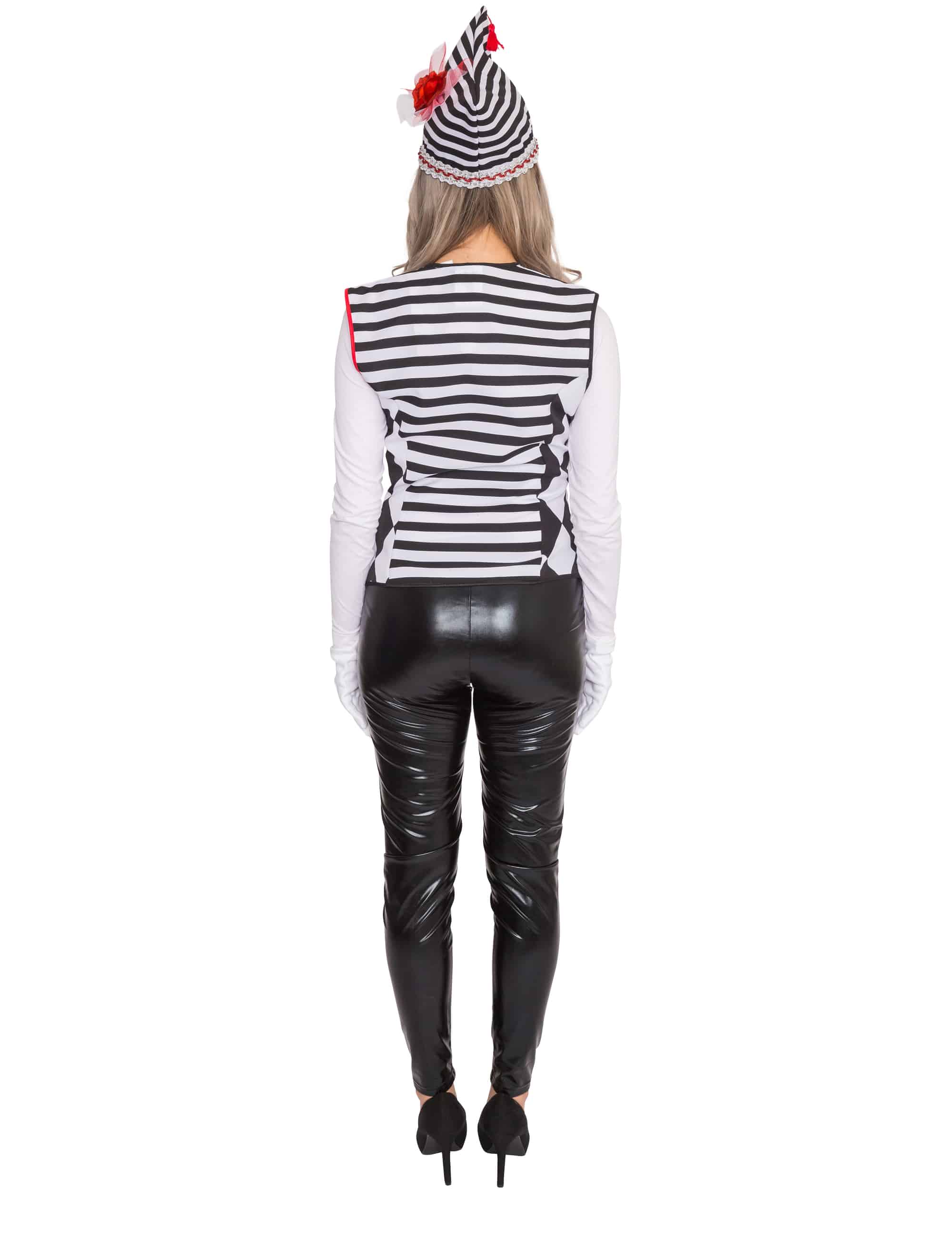Weste Pantomime deluxe Damen schwarz/weiß 2XL