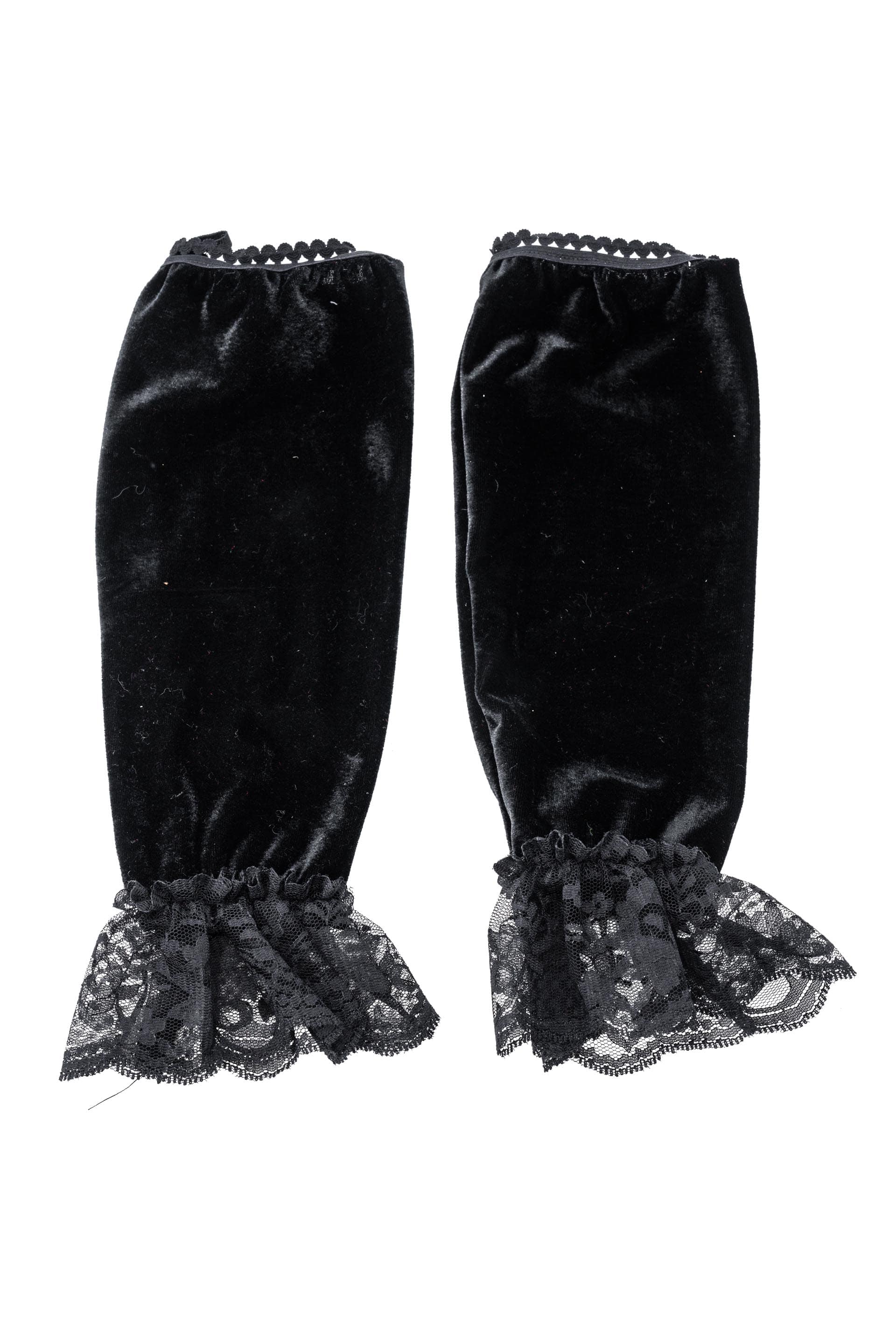 Stulpen mit Spitze schwarz one size