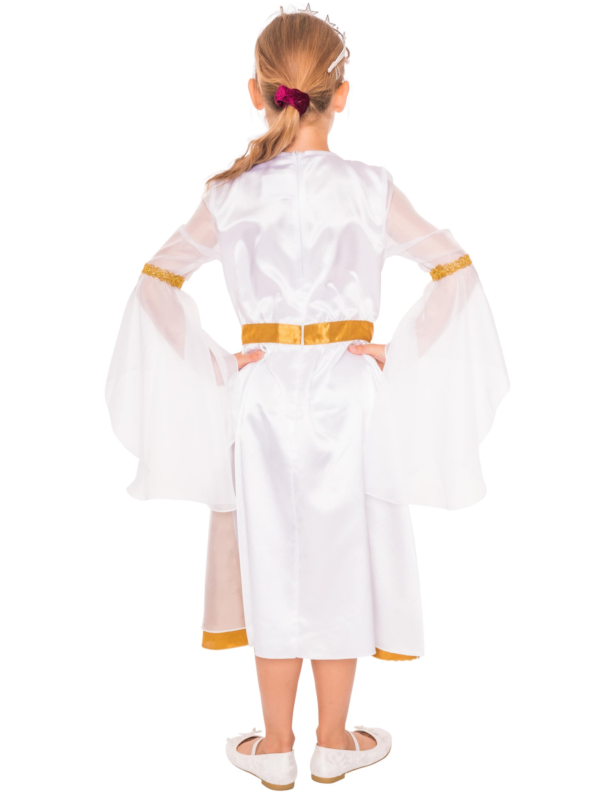 Kleid Engel Kinder weiß/gold 104