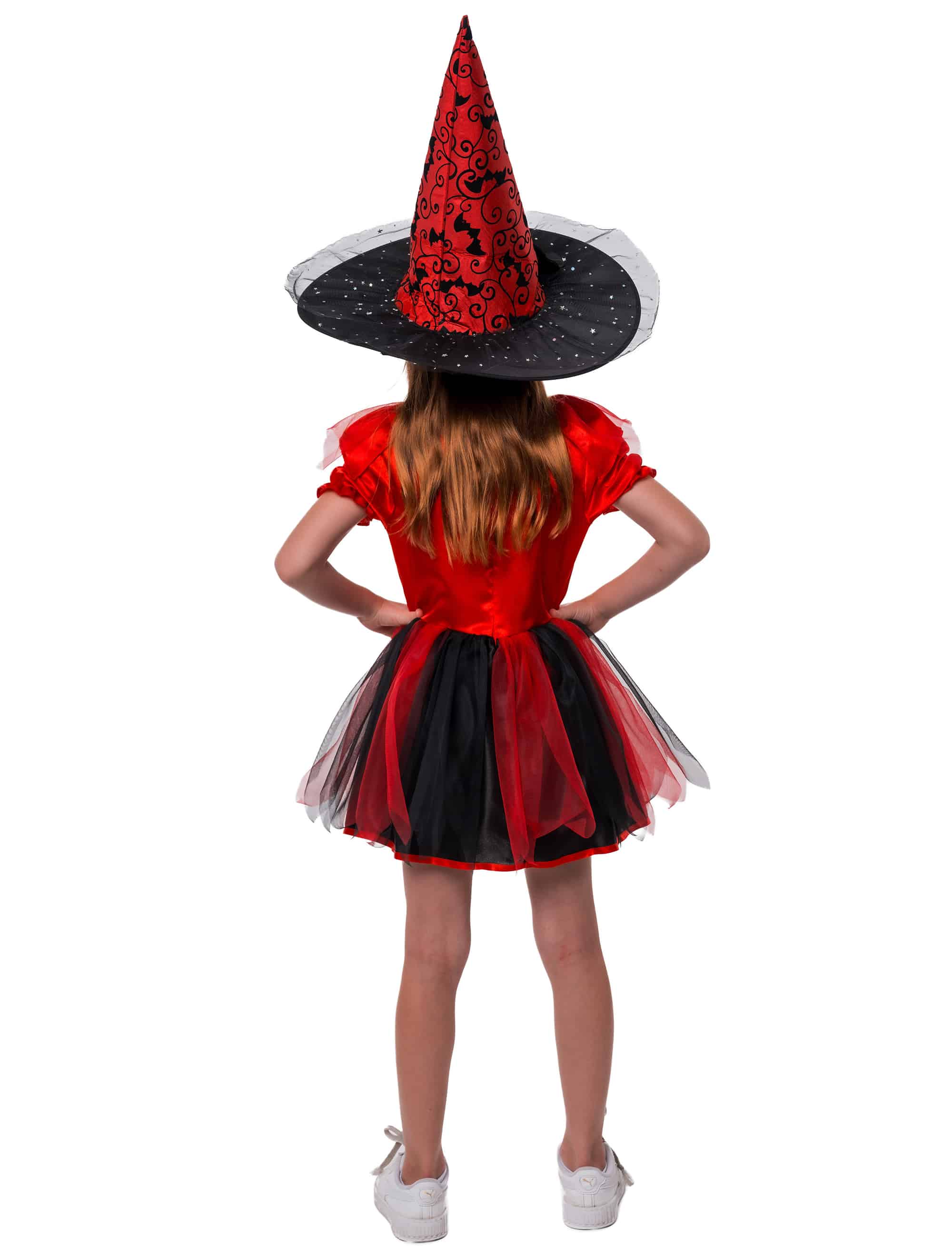 Kleid Teufel Kinder schwarz/rot 128