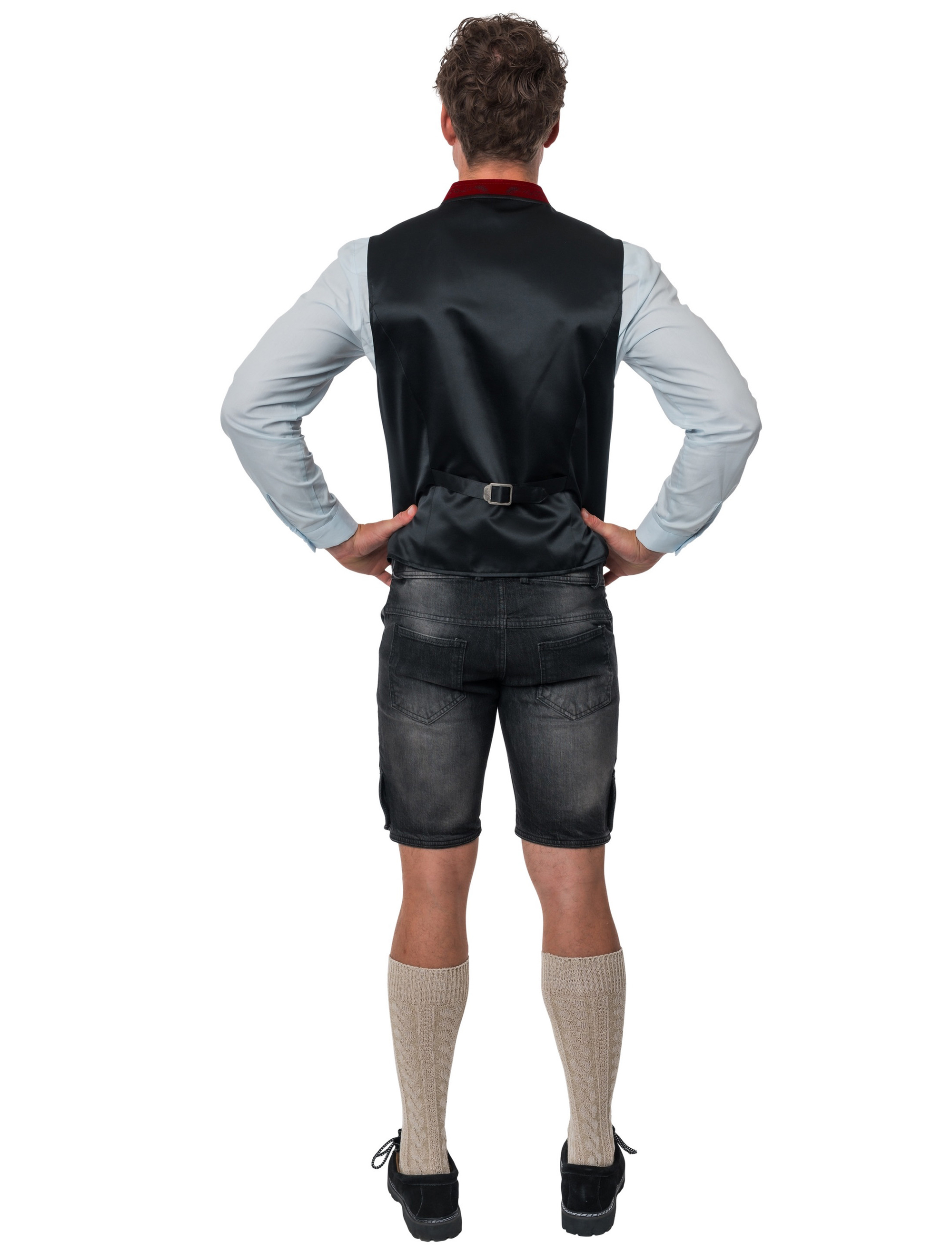 Trachtenweste Basti Samt Herren rot S