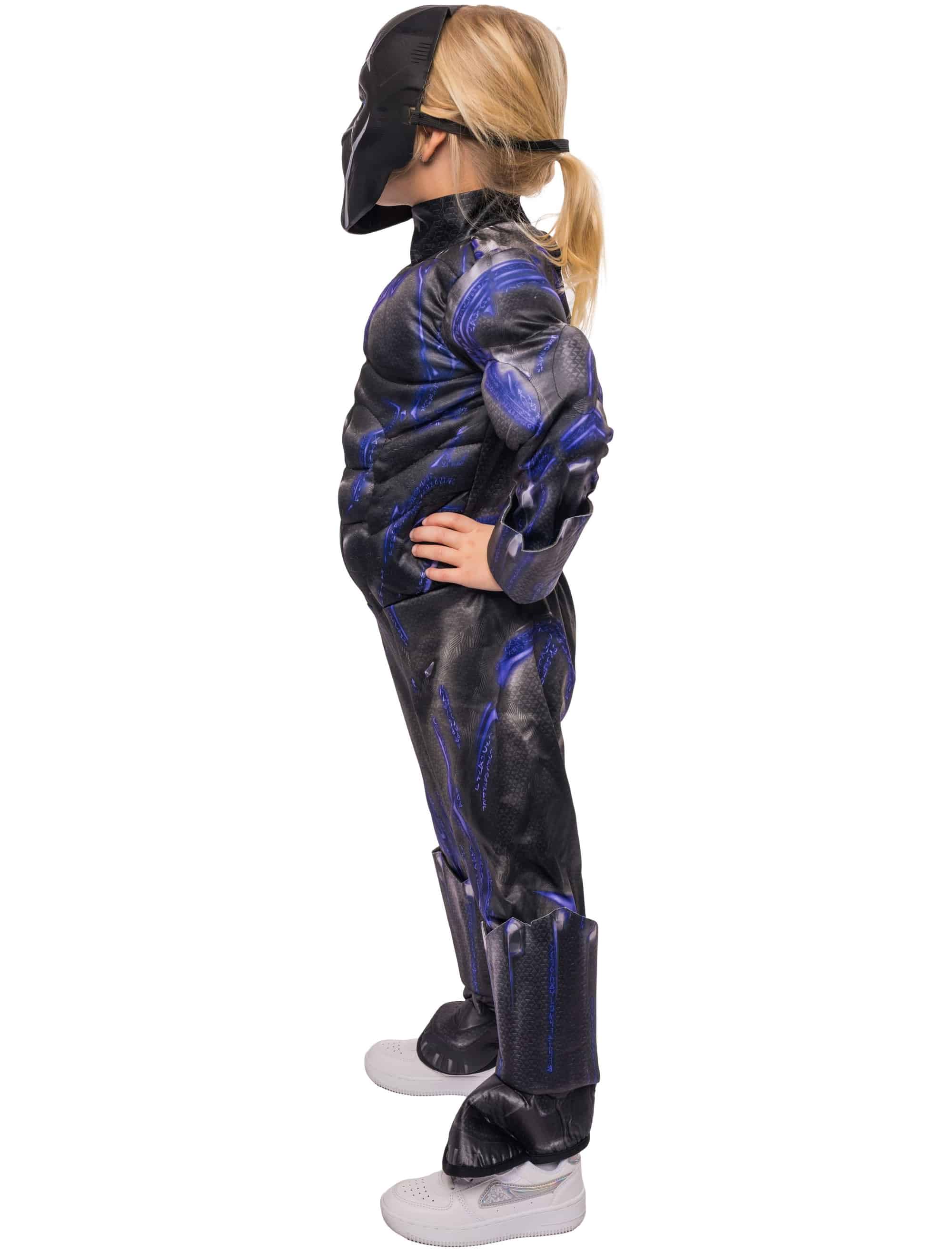 Jumpsuit Black Panther 2tlg. Kinder schwarz/lila 2-4 Jahre